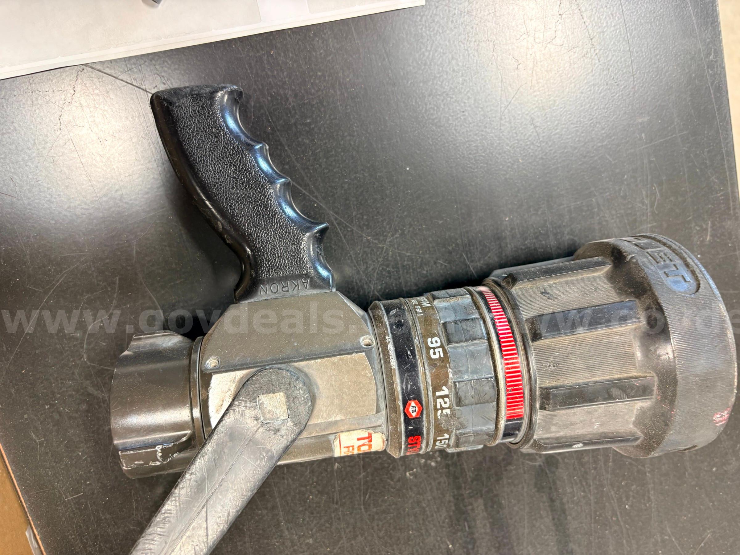 Akron Fire Hose Nozzles with Pistol Grip   Government Surplus Auction - Photo #2