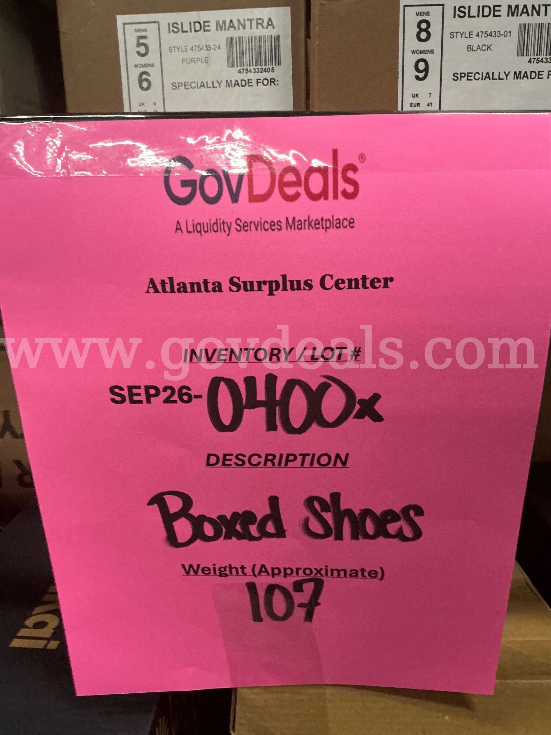Apparel: "Boxed Shoes" (SEP26-0400X)   Government Surplus Auction - Photo #2