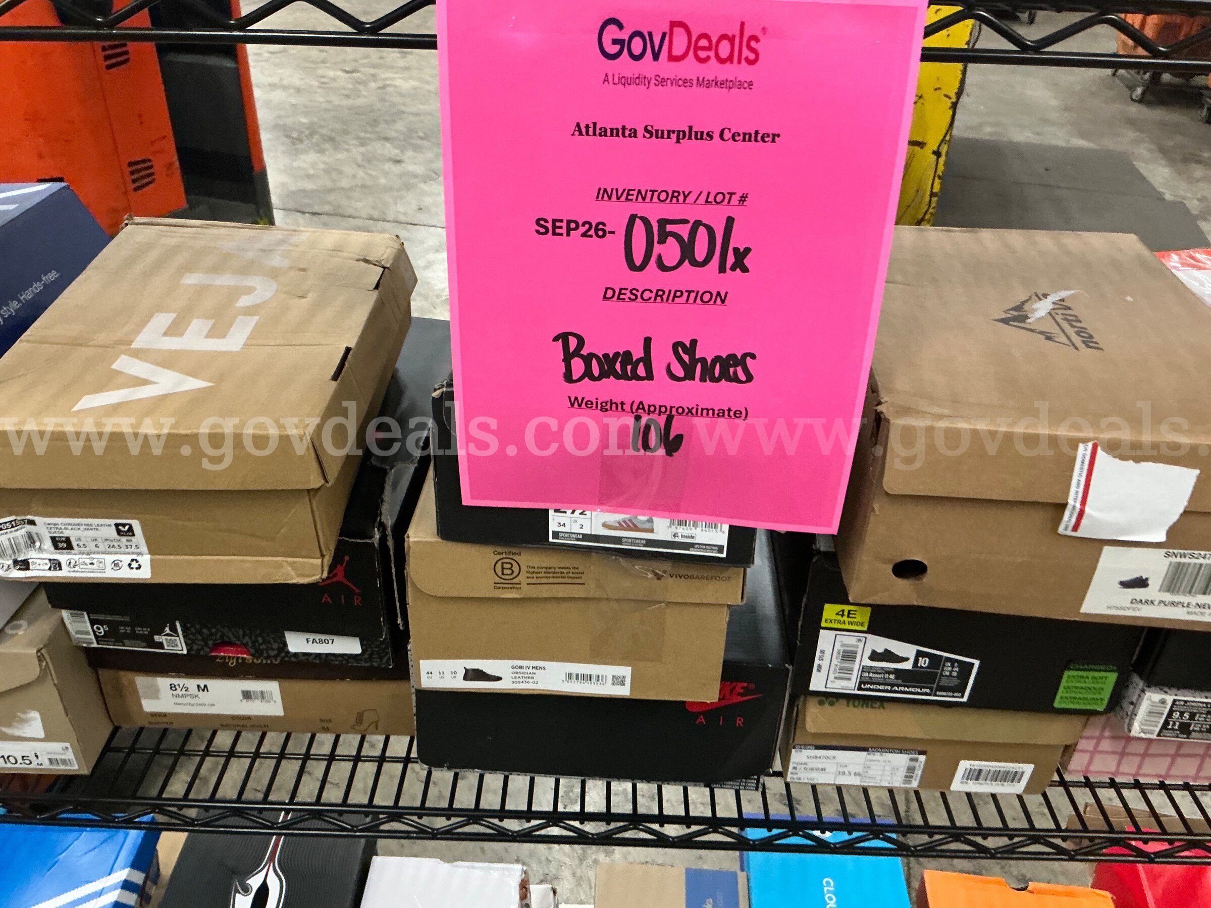 Apparel: "Boxed Shoes" (SEP26-0501X)   Government Surplus Auction - Photo #2