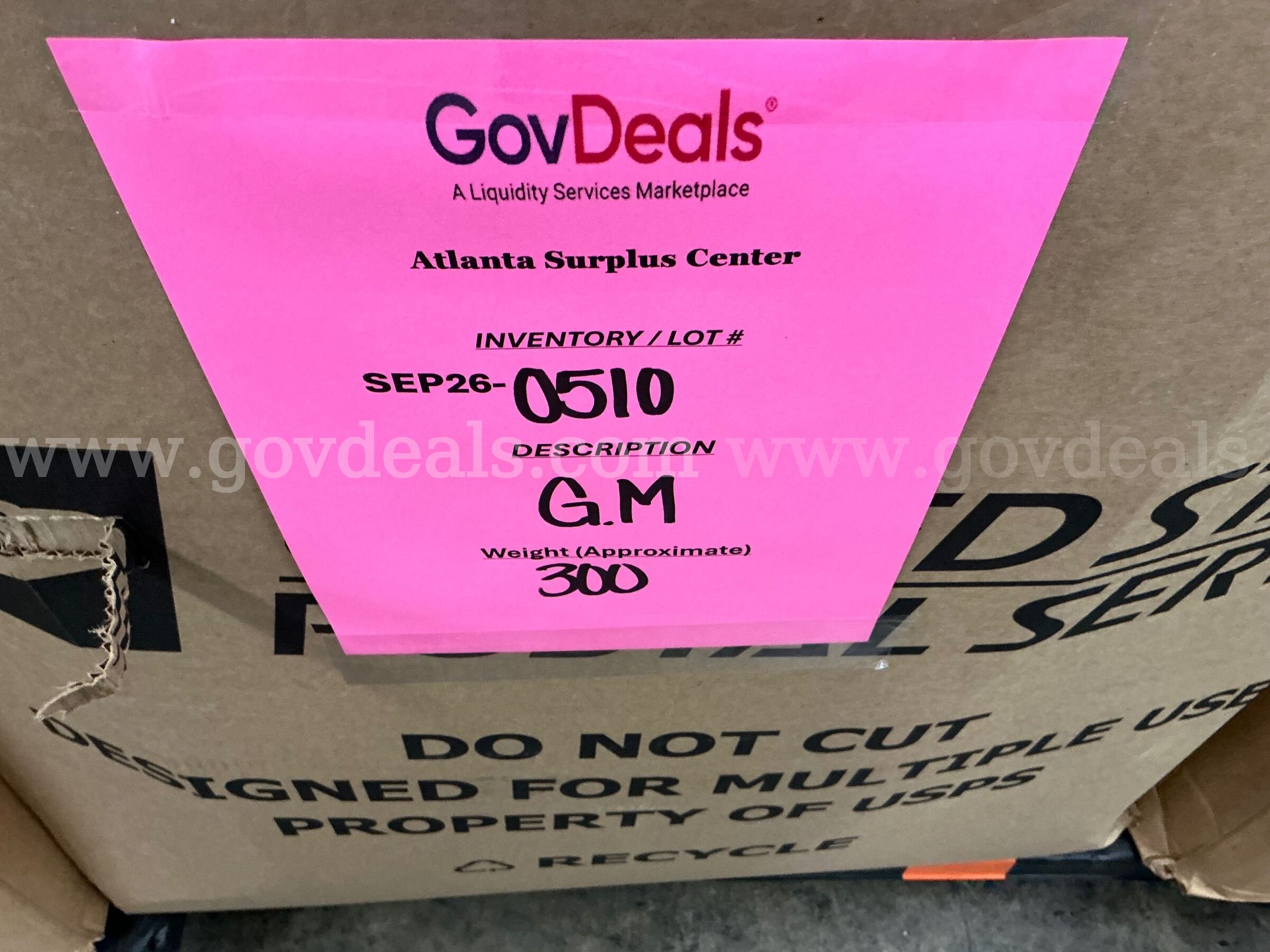 General Merchandise: (Gaylord) (SEP26-0510)  0510 Government Surplus Auction - Photo #2