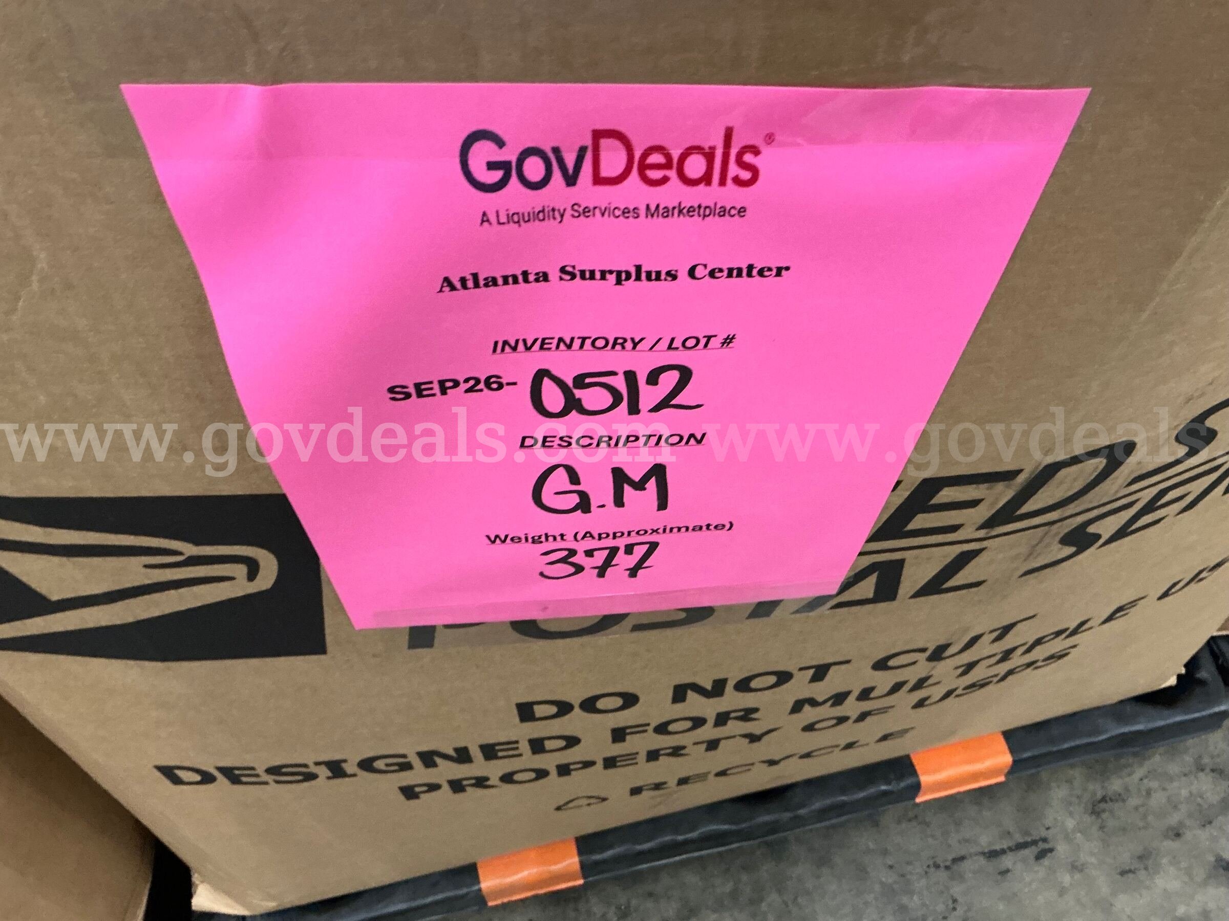 General Merchandise: (Gaylord) (SEP26-0512)  0512 Government Surplus Auction - Photo #2