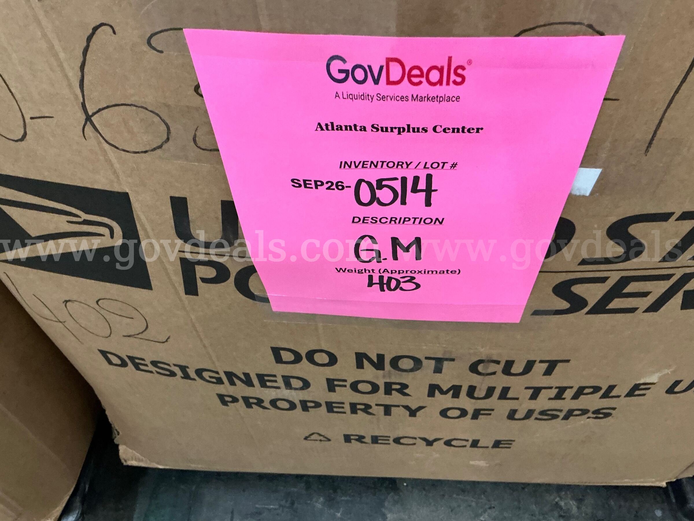 General Merchandise: (Gaylord) (SEP26-0514)  0514 Government Surplus Auction - Photo #2