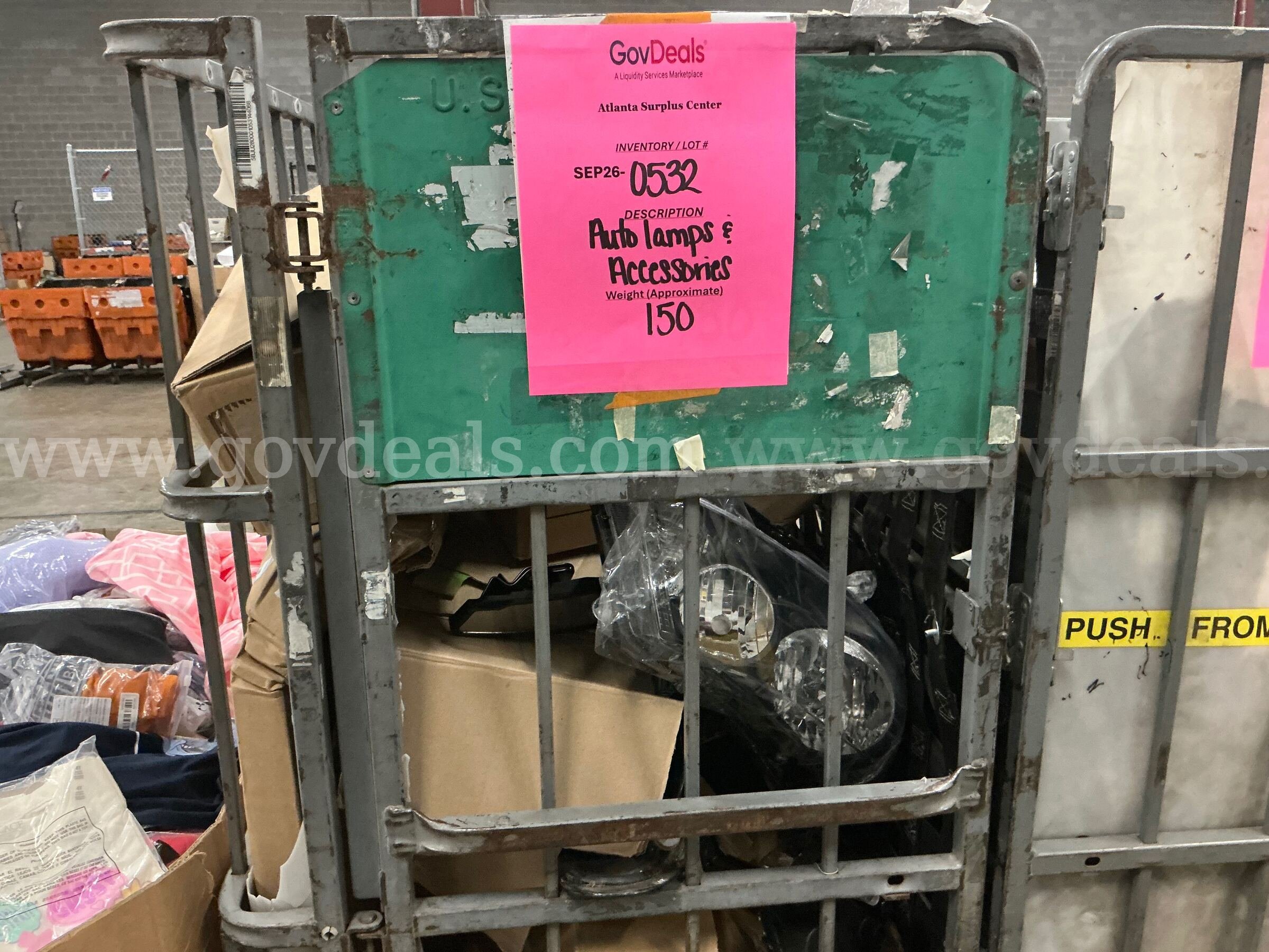 Hardware "Auto Head lamps and Accessories" (SEP26-0532)  0532 Government Surplus Auction - Photo #2