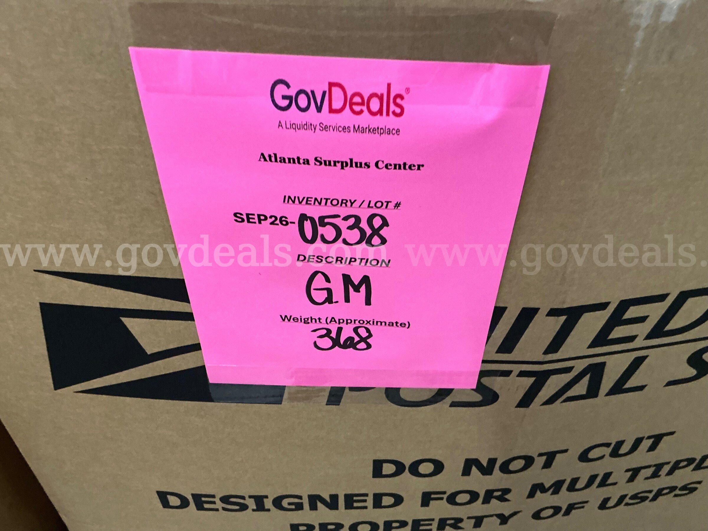General Merchandise: (Gaylord) (SEP26-0538)  0538 Government Surplus Auction - Photo #2