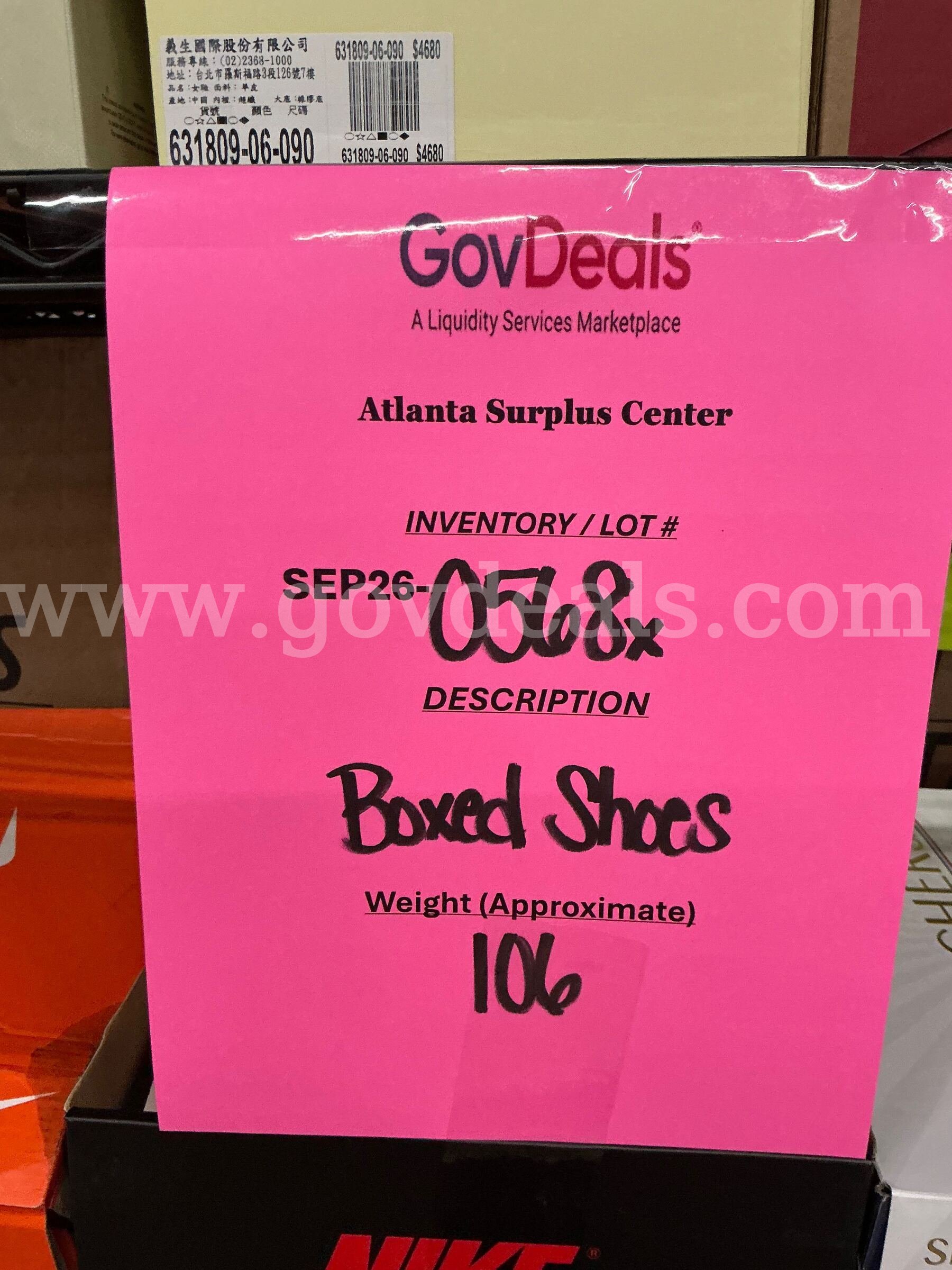 Apparel: "Boxed Shoes" (SEP26-0568X)   Government Surplus Auction - Photo #2