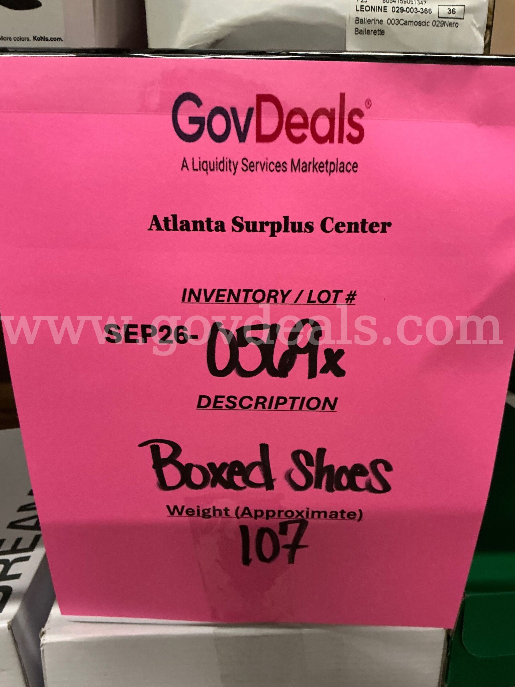 Apparel: "Boxed Shoes" (SEP26-0569X)   Government Surplus Auction - Photo #2