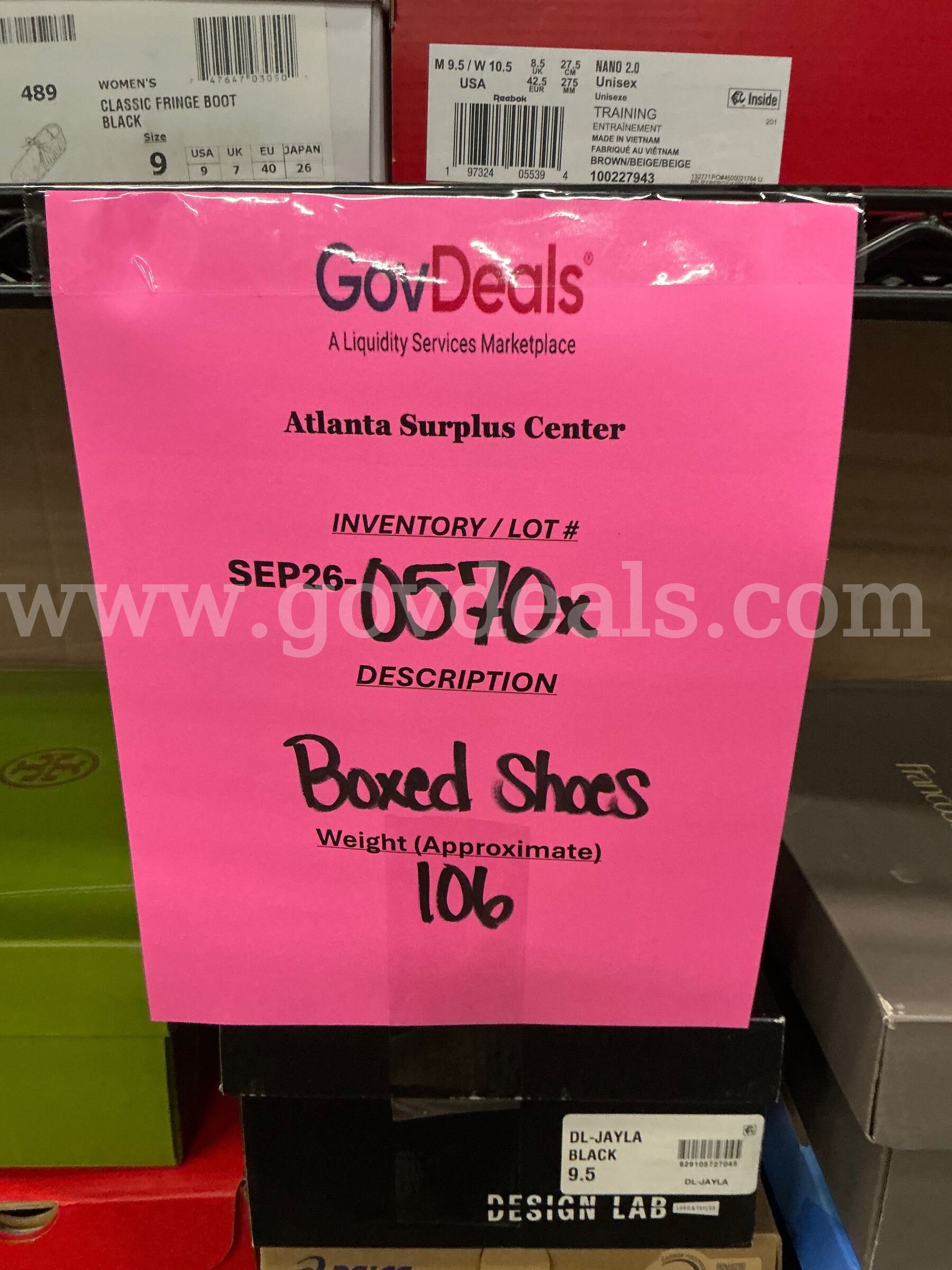 Apparel: "Boxed Shoes" (SEP26-0570X)   Government Surplus Auction - Photo #2