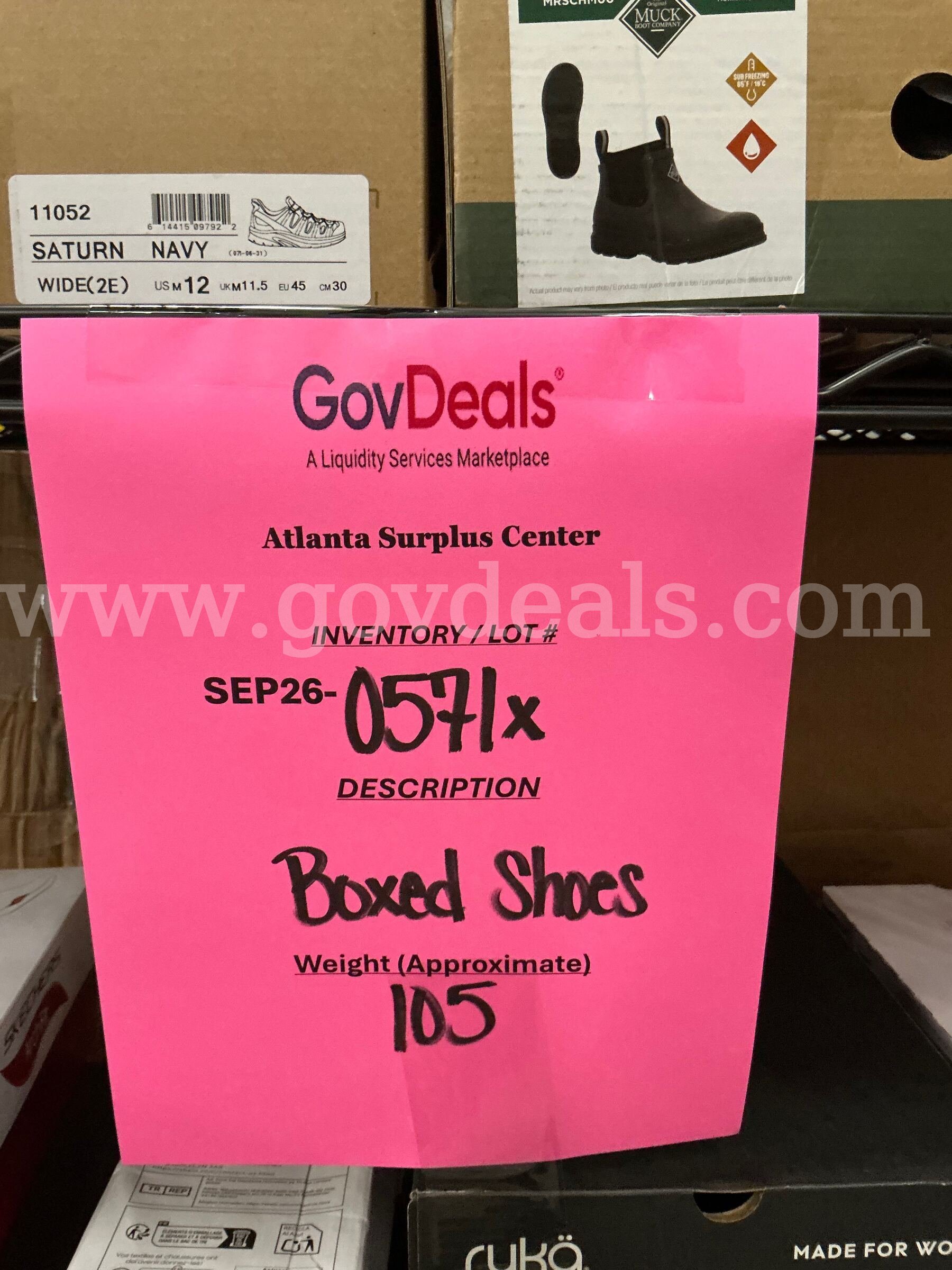 Apparel: "Boxed Shoes" (SEP26-0571X)   Government Surplus Auction - Photo #2