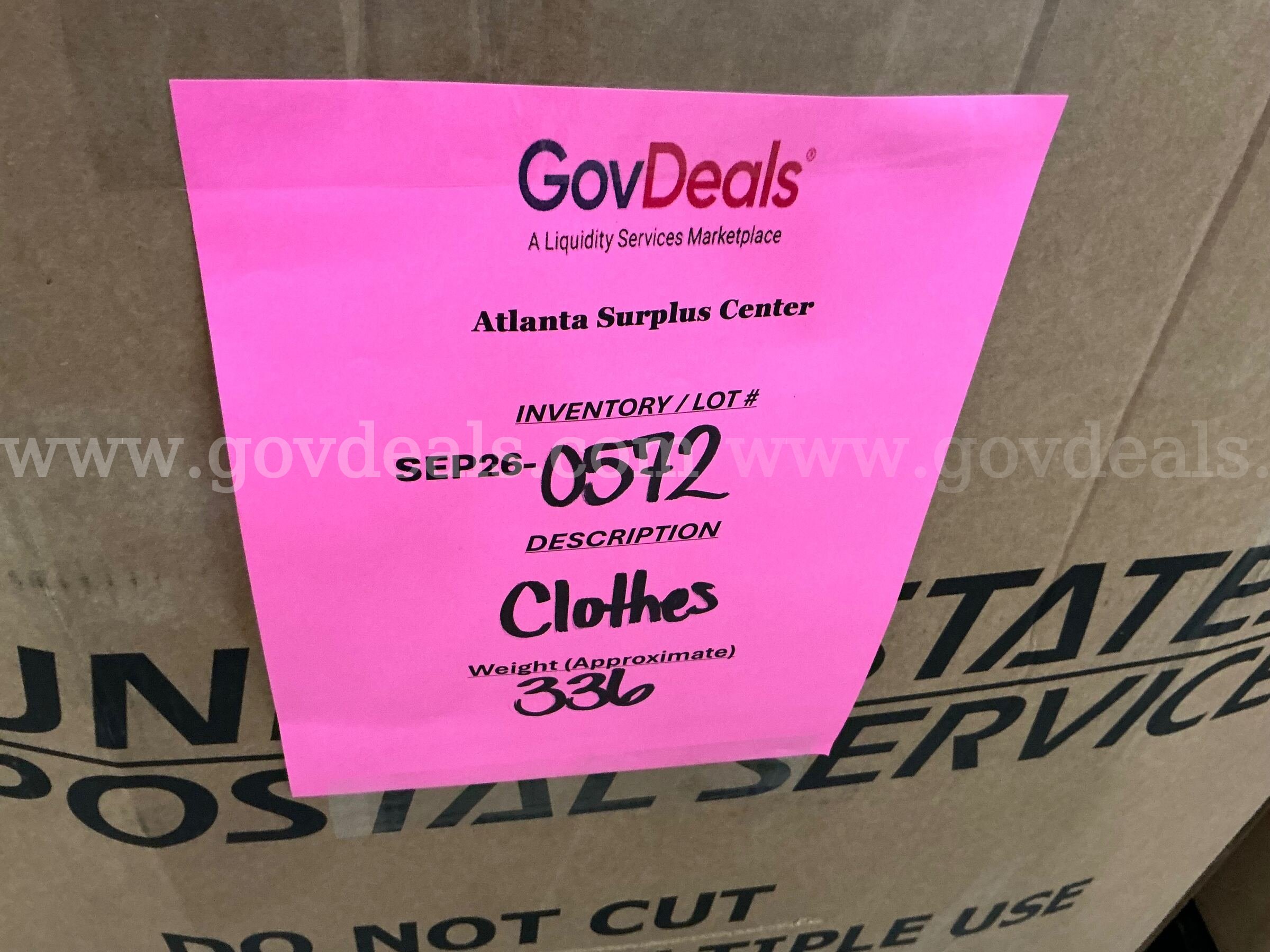 Apparel "Clothes" (SEP26-0572)  0572 Government Surplus Auction - Photo #2