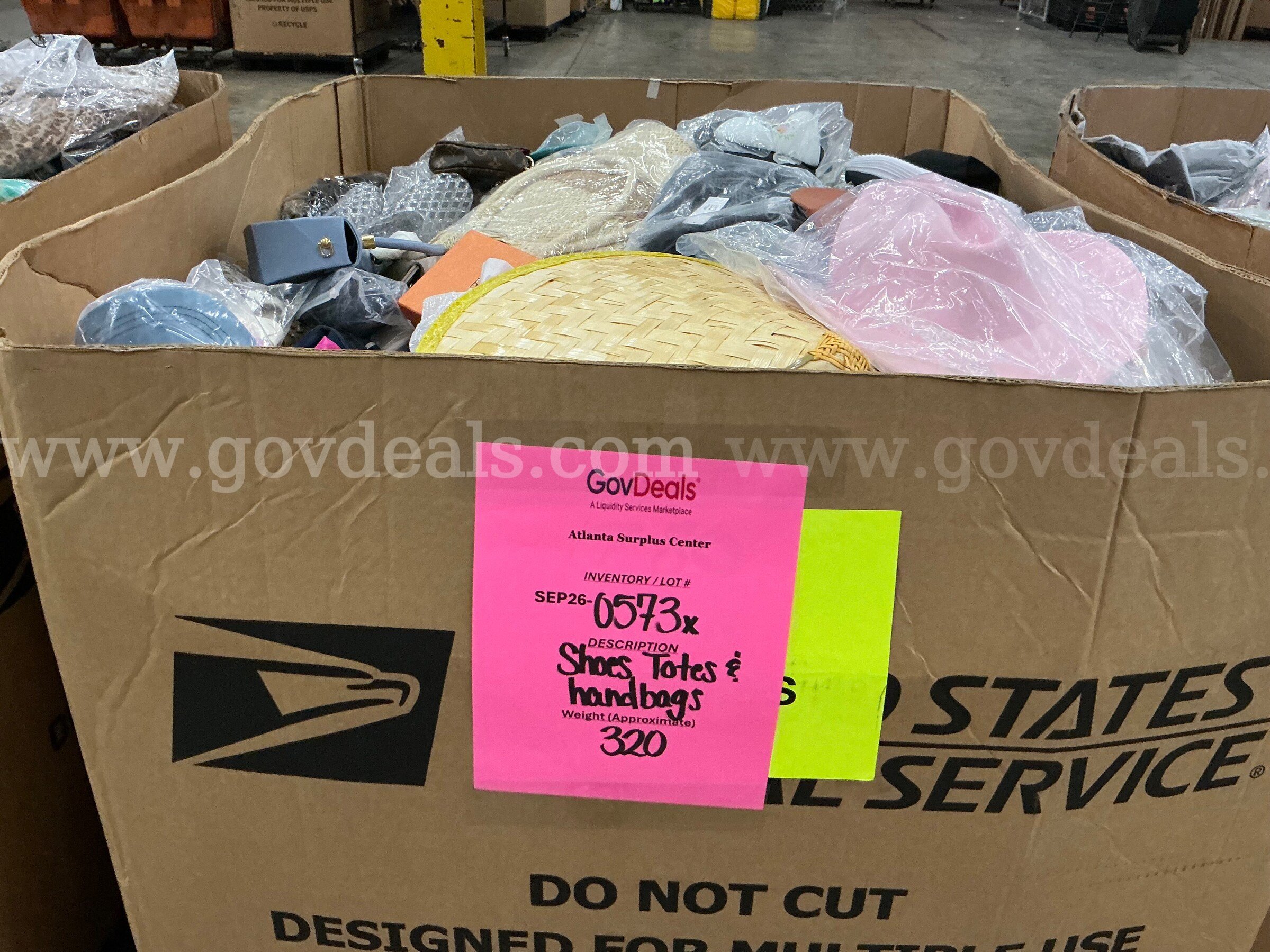 Apparel: Manually Sorted "Shoes, Handbags and Totes" (SEP26-0573X)