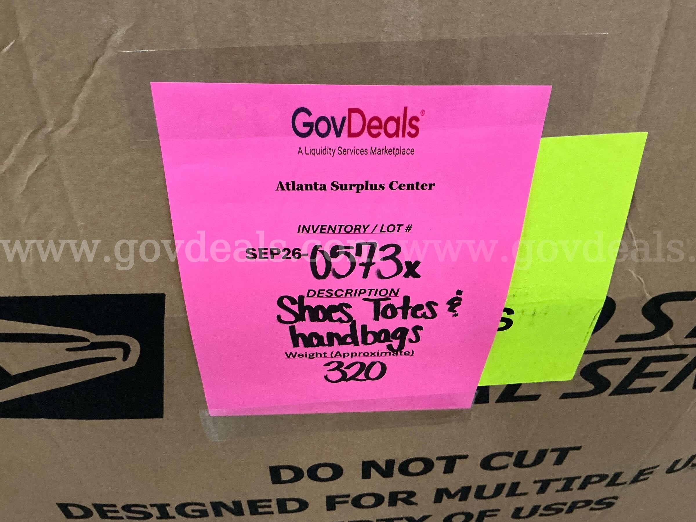 Apparel: Manually Sorted "Shoes, Handbags and Totes" (SEP26-0573X)   Government Surplus Auction - Photo #2