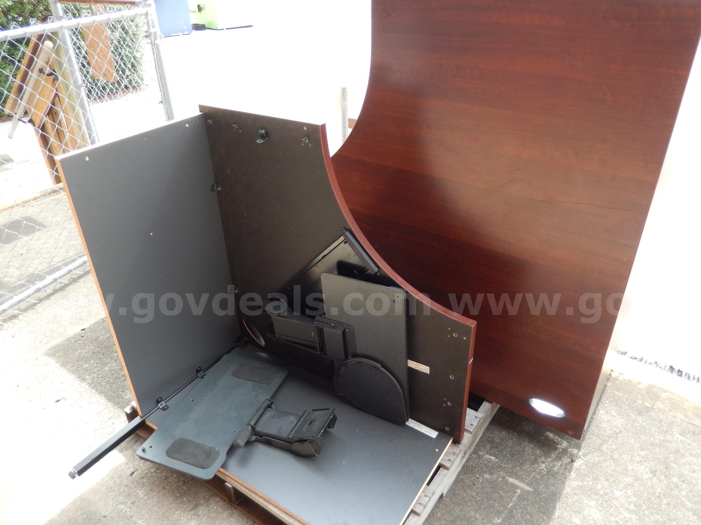 USED (1) PRESSWOOD L-SHAPED DESK IN PIECES