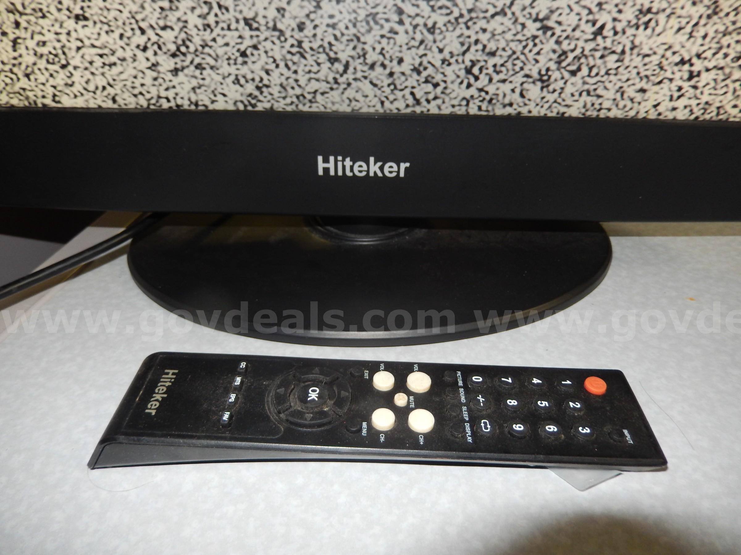 USED (1) 19" HITEKER LCD MONITOR, TL1931W-TP WITH REMOTE HITEKER TL1931W Government Surplus Auction - Photo #2