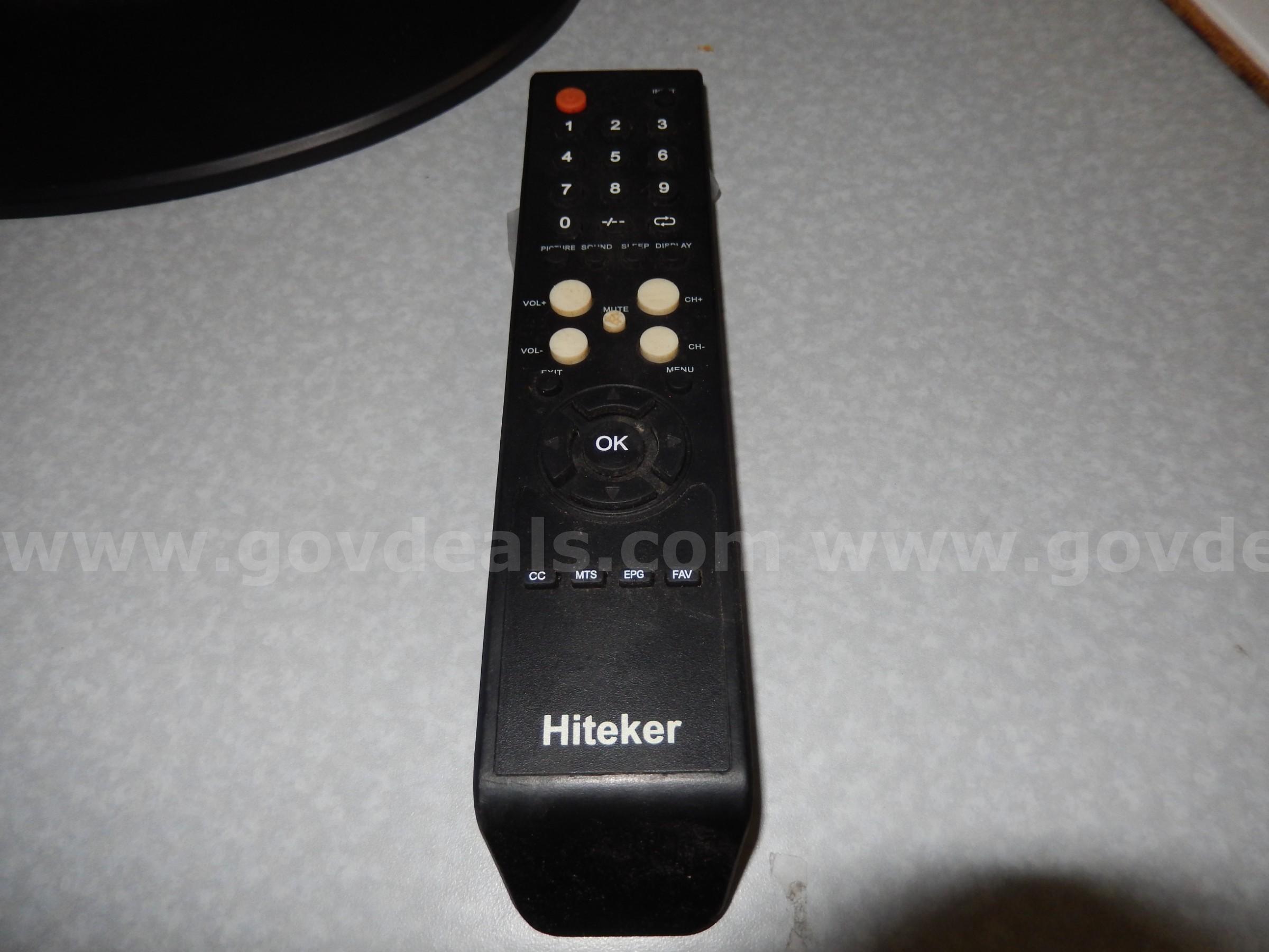 USED (1) 19" HITEKER LCD MONITOR, TL1931W-TP WITH REMOTE HITEKER TL1931W Government Surplus Auction - Photo #3