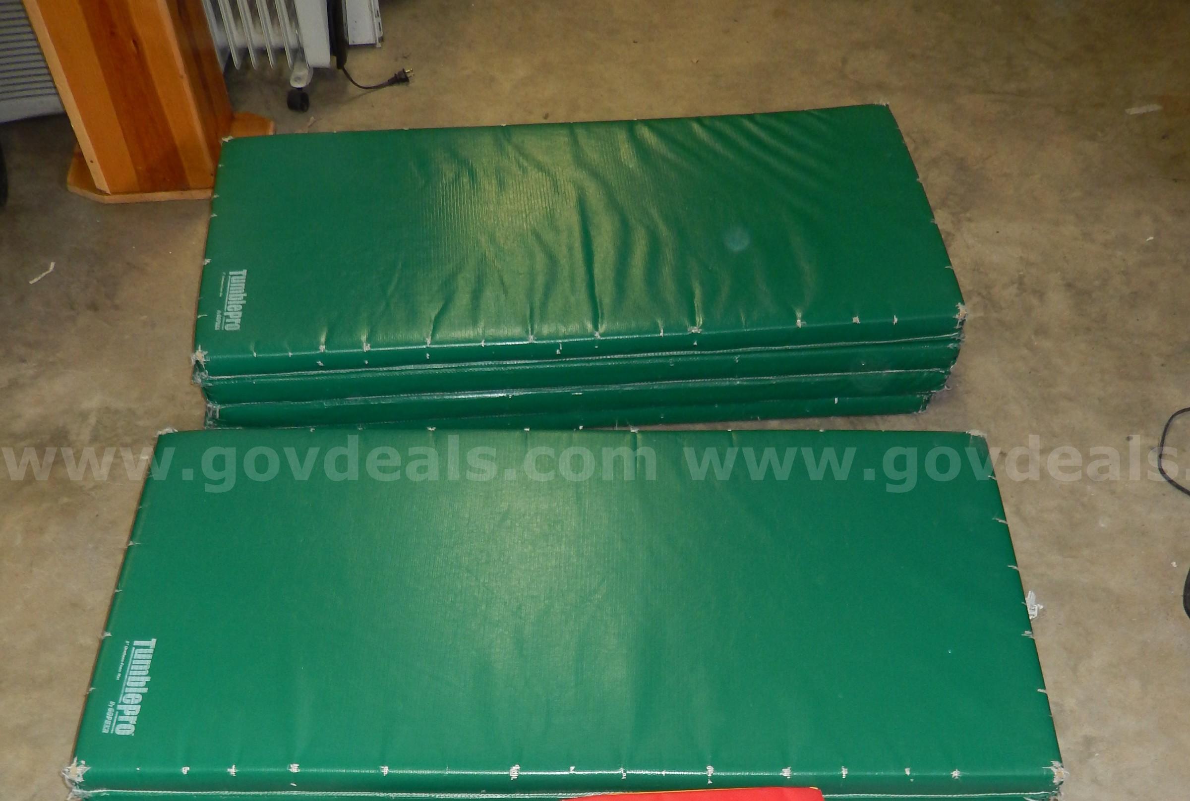 USED (2) TUMBLEPRO GREEN PLAY MATS 24" X 97" TUMBLEPRO  Government Surplus Auction - Primary Photo