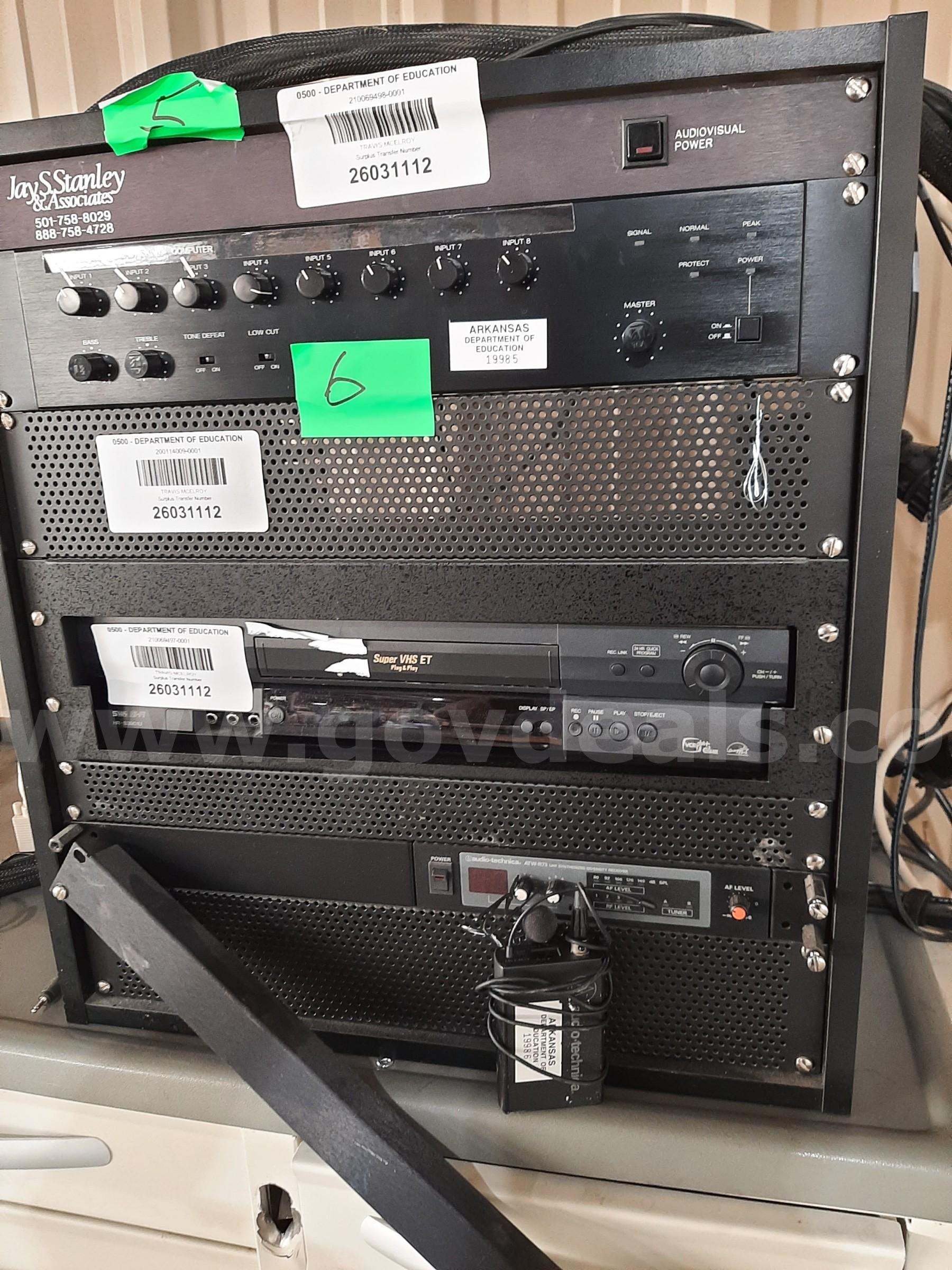 AUDIO AND VHS TAPE PLAYBACK SYSTEM