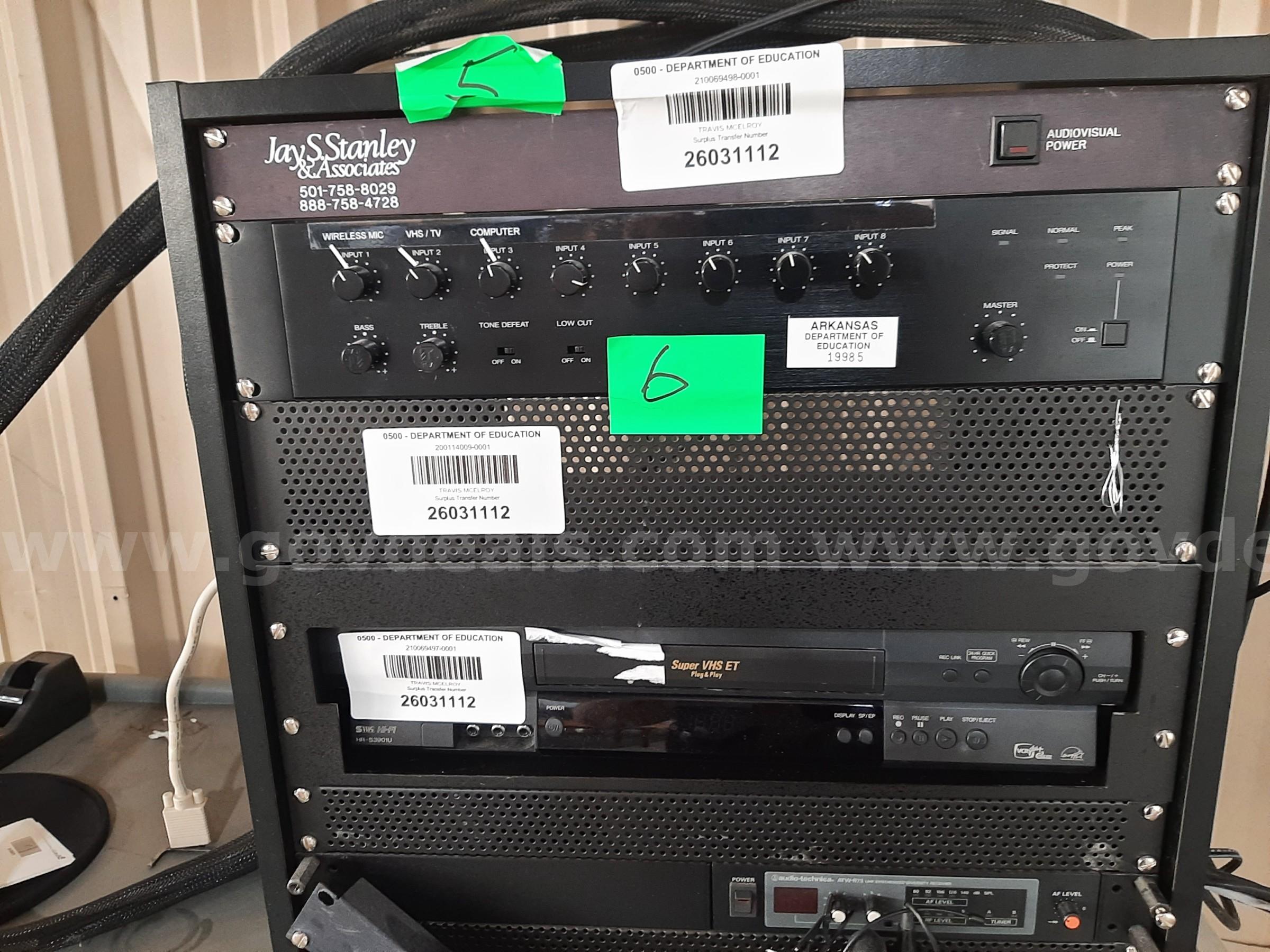 AUDIO AND VHS TAPE PLAYBACK SYSTEM multiple  Government Surplus Auction - Photo #2