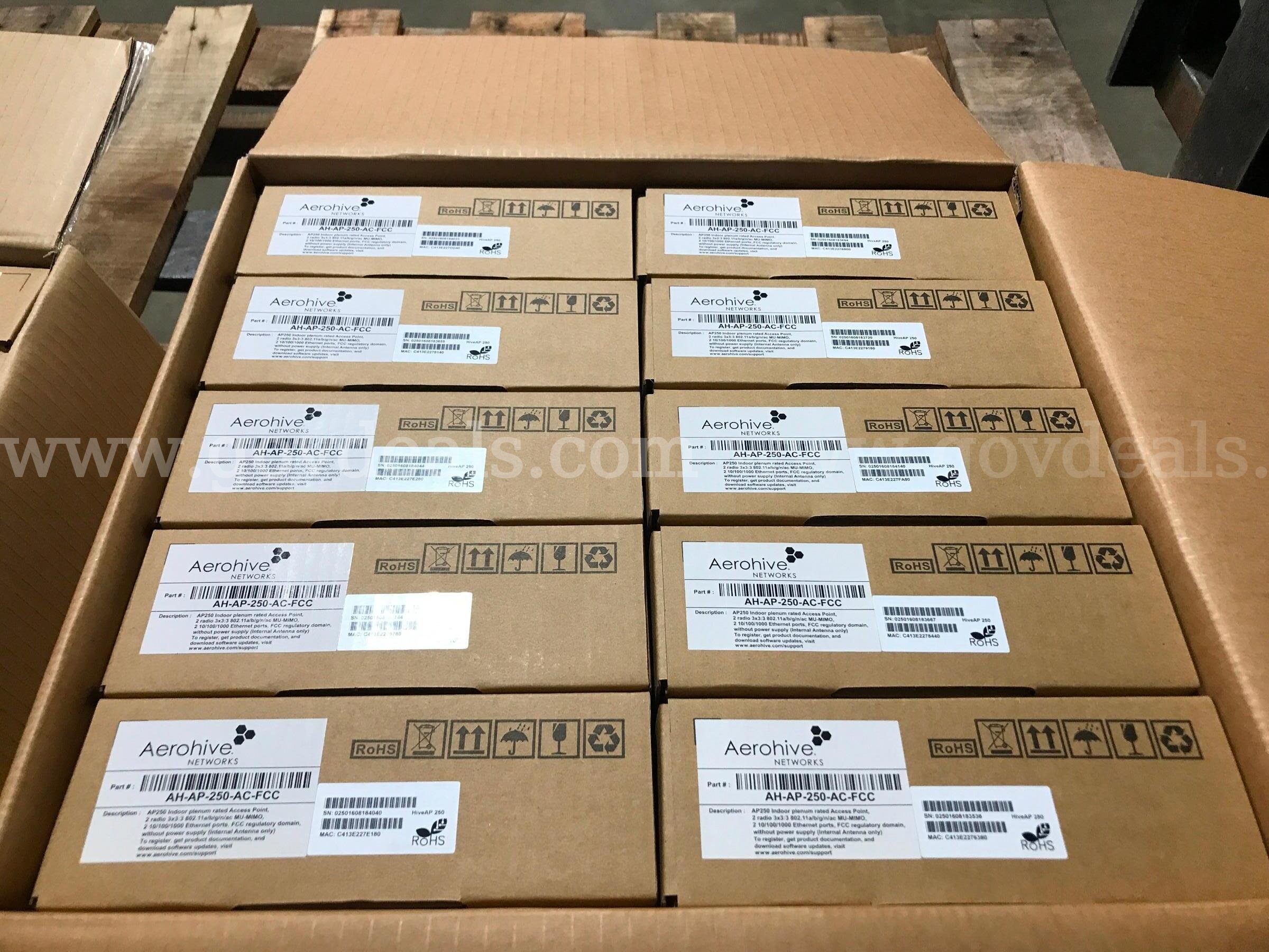 LOT OF AEROHIVE NETWORKS ON ONE PALLET.   Government Surplus Auction - Photo #2