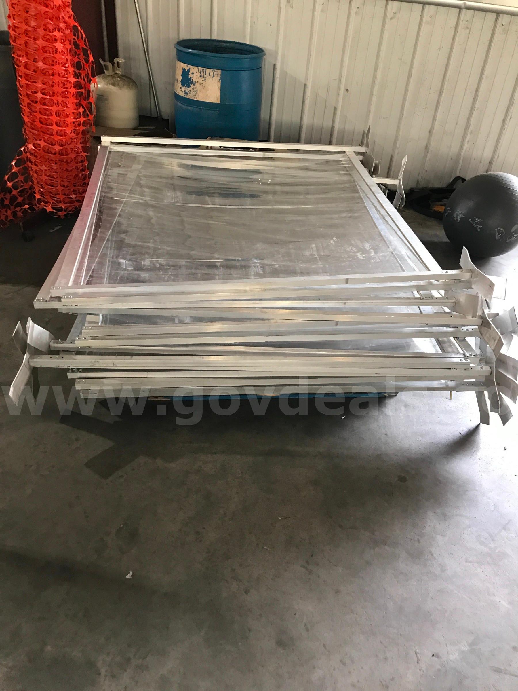 CLEAR PLASTIC DIVIDERS ON ONE PALLET.   Government Surplus Auction - Photo #2