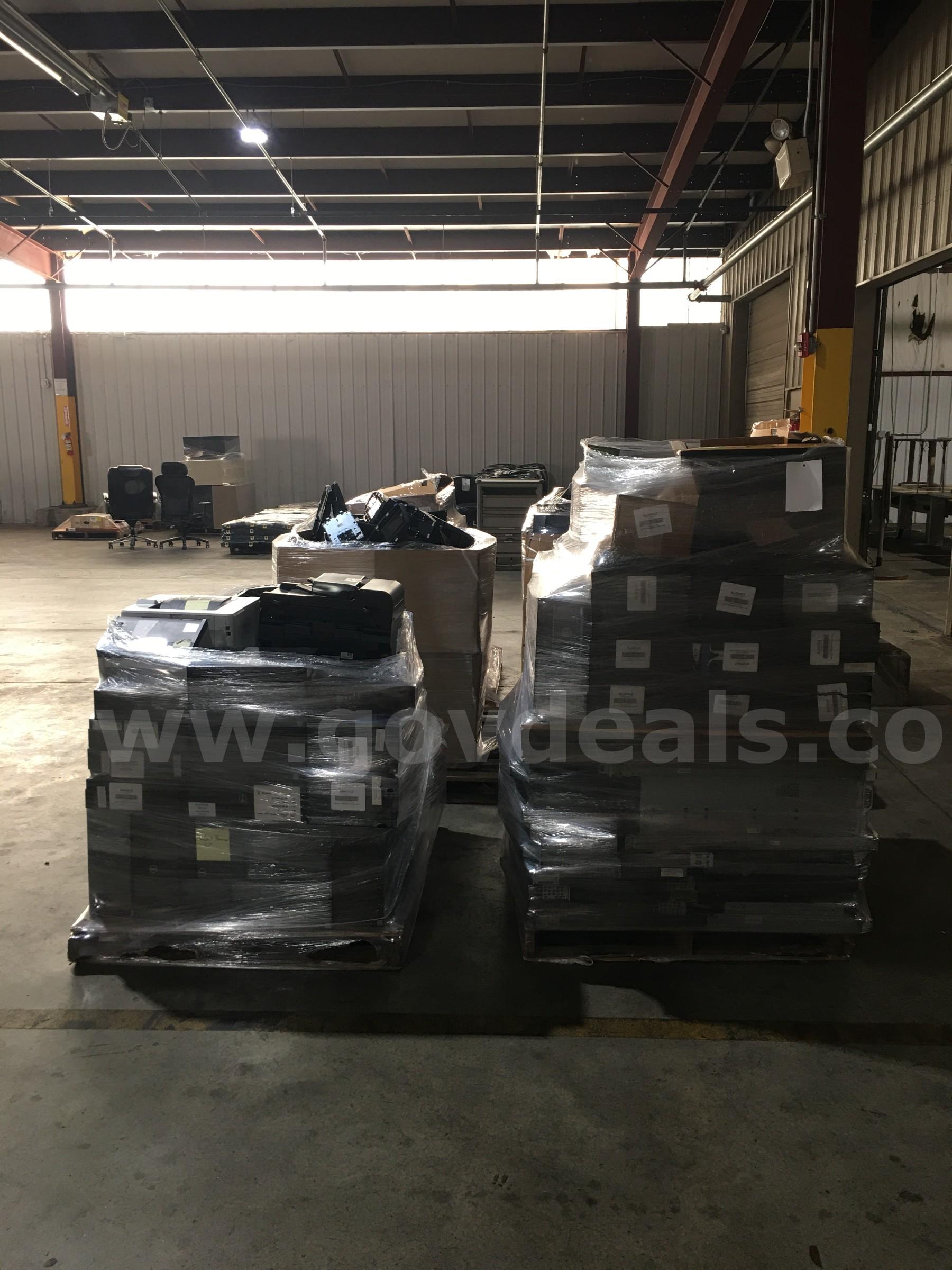 LOT OF COMPUTERS  AND OTHER ITEMS  ON 6 PALLETS