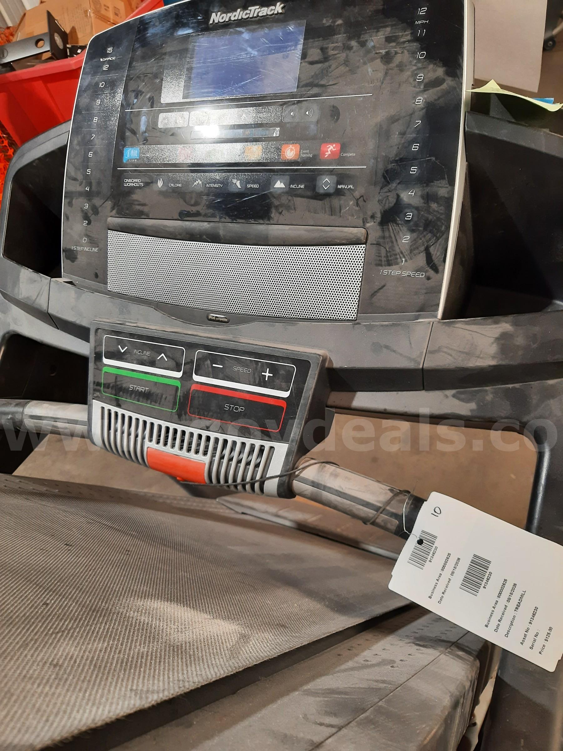 TREADMILL NORDICTRACK  Government Surplus Auction - Photo #2