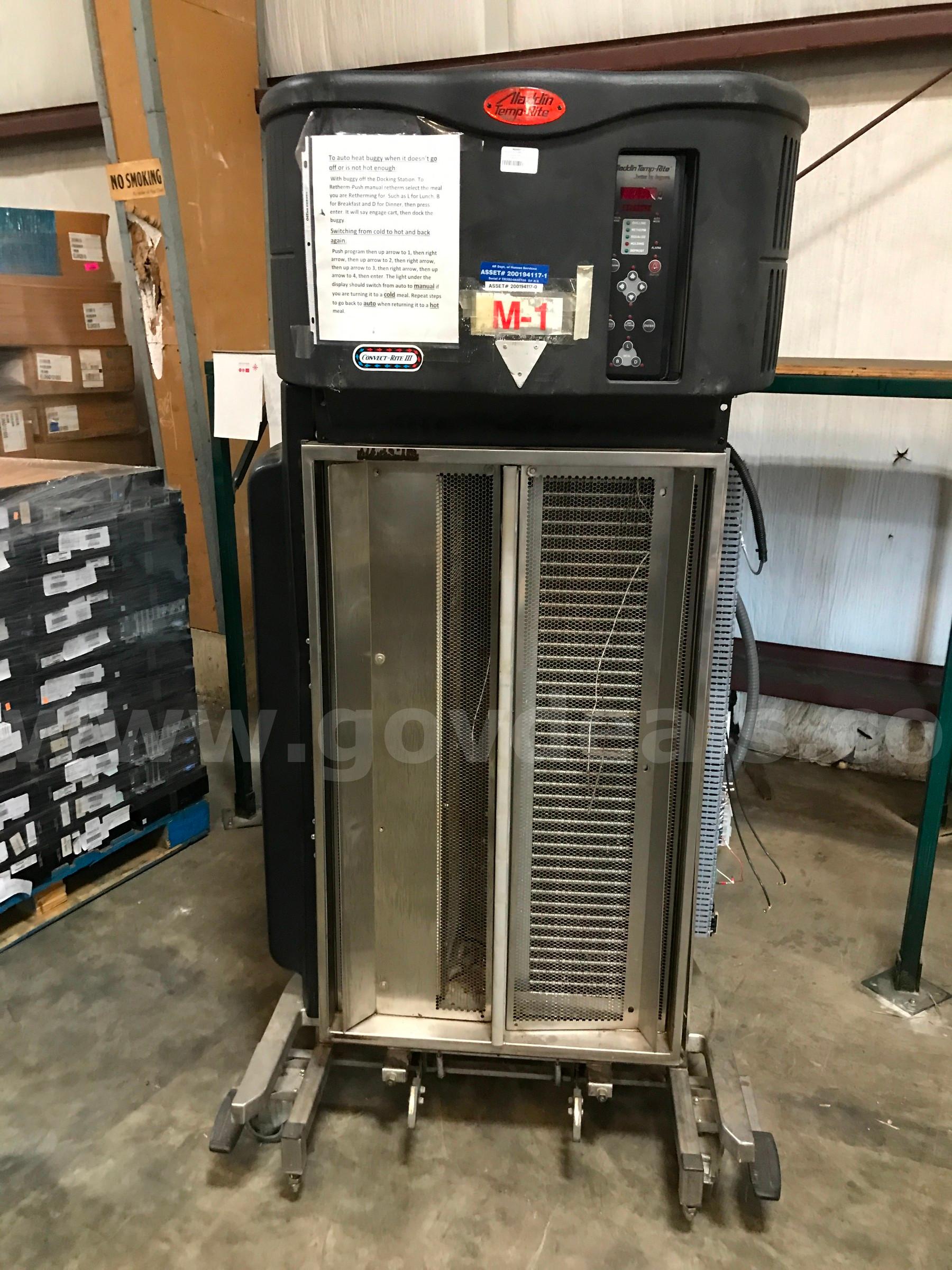 CR III DOCKINGSTATION AND CONVECT-RITE III CART. MEAL DELIVERY SYSTEM.   Government Surplus Auction - Primary Photo