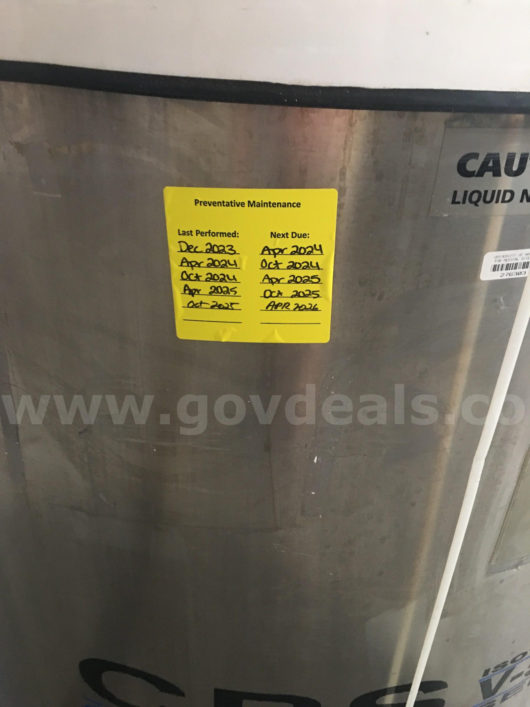 CRYOGENIC TANK  V-5000B Government Surplus Auction - Photo #2