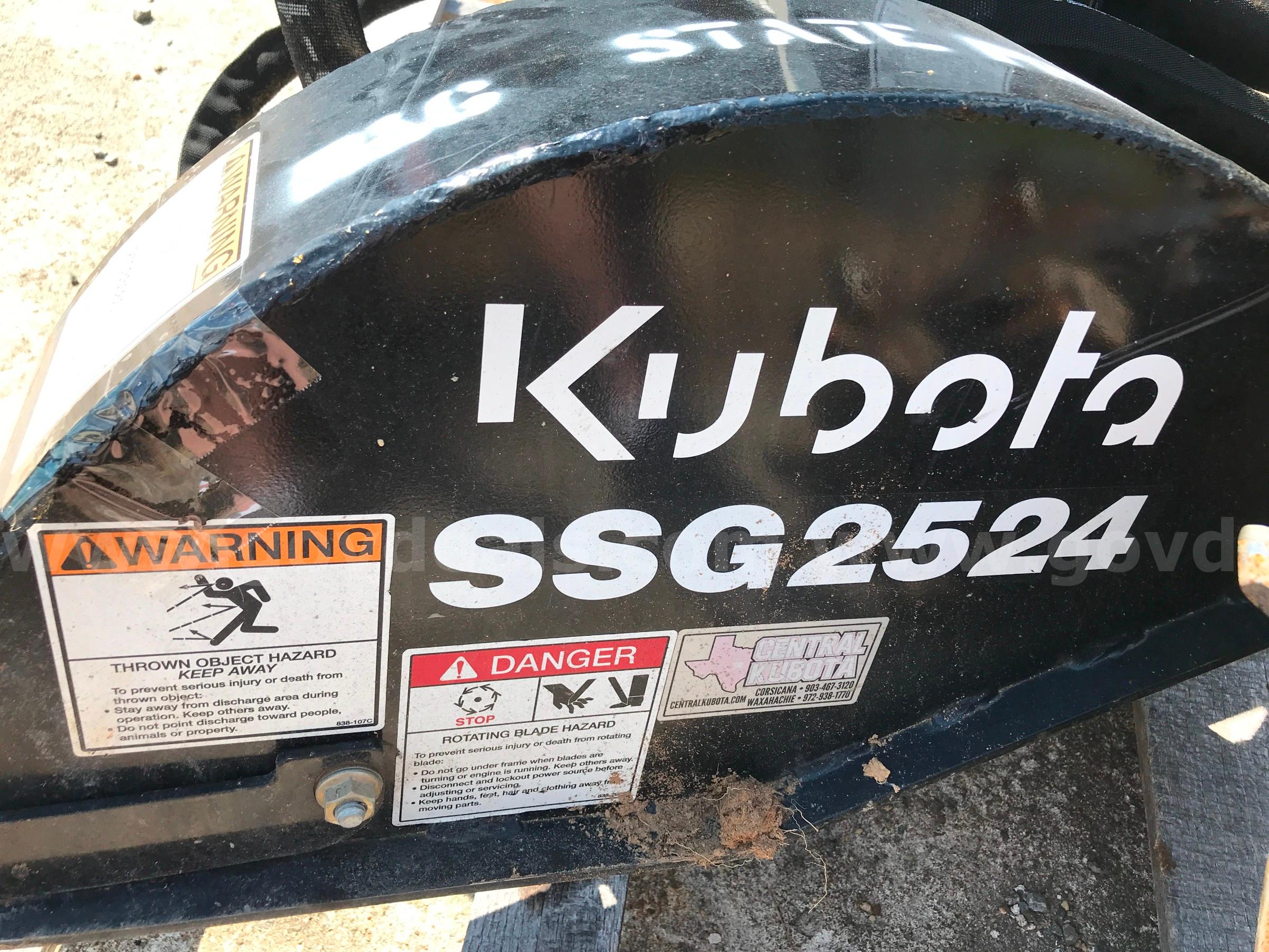 KUBOTA SSG2524 STUMP GRINDER ON A PALLET. KUBOTA SSG2524 Government Surplus Auction - Photo #5