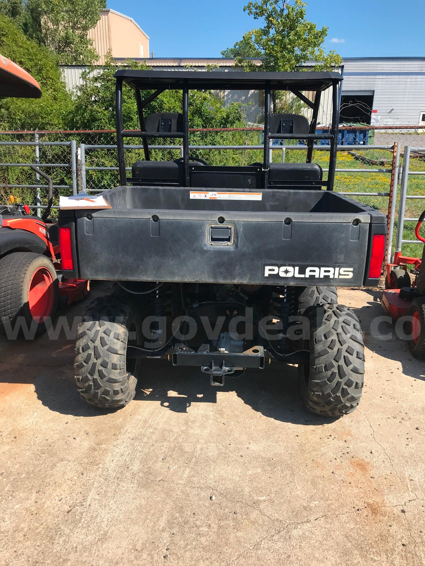 2008 POLARIS ATV 700 EFI 6X6 WITH WARN WINCH. POLARIS 700 Government Surplus Auction - Photo #2