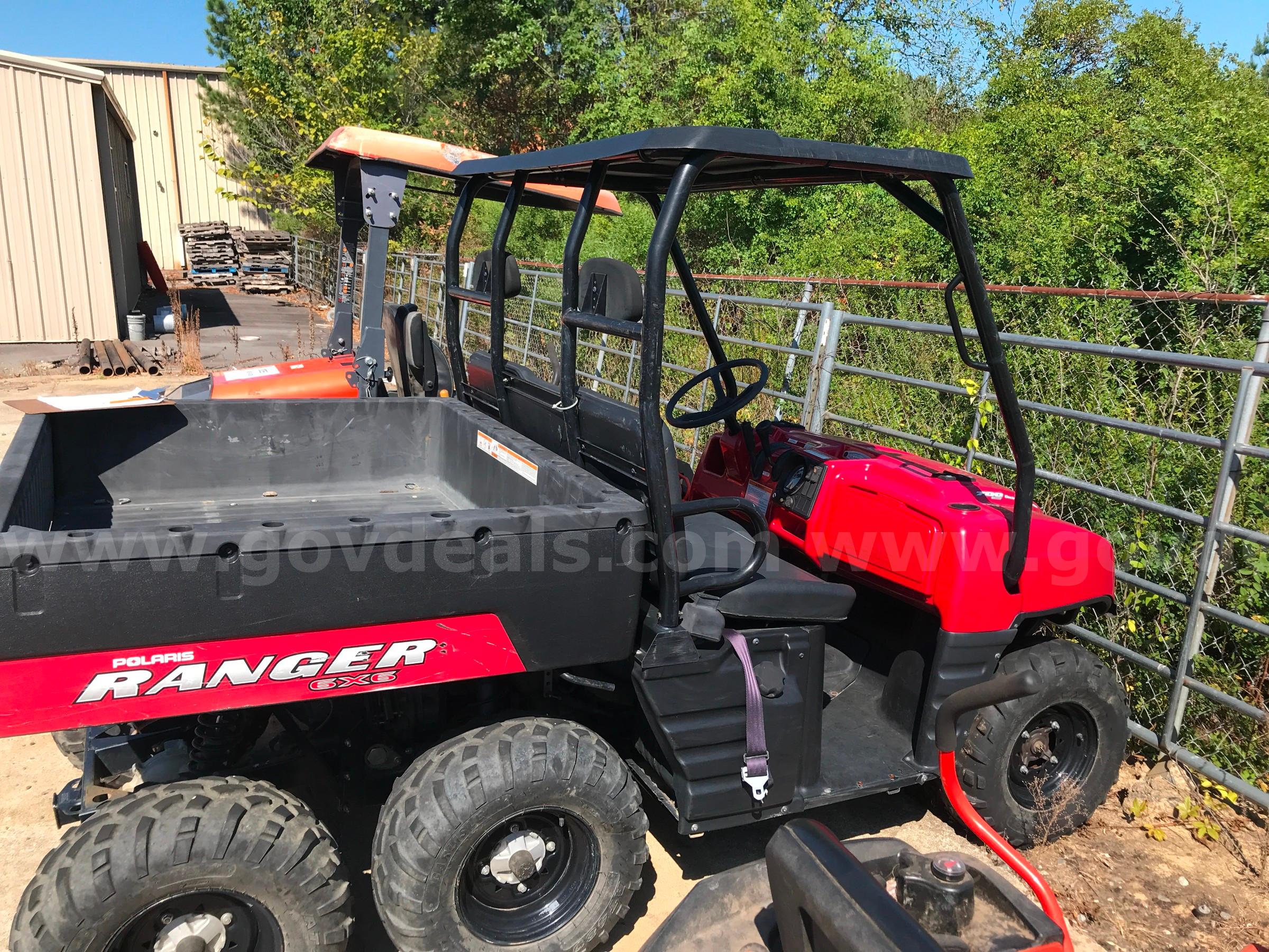 2008 POLARIS ATV 700 EFI 6X6 WITH WARN WINCH. POLARIS 700 Government Surplus Auction - Photo #4