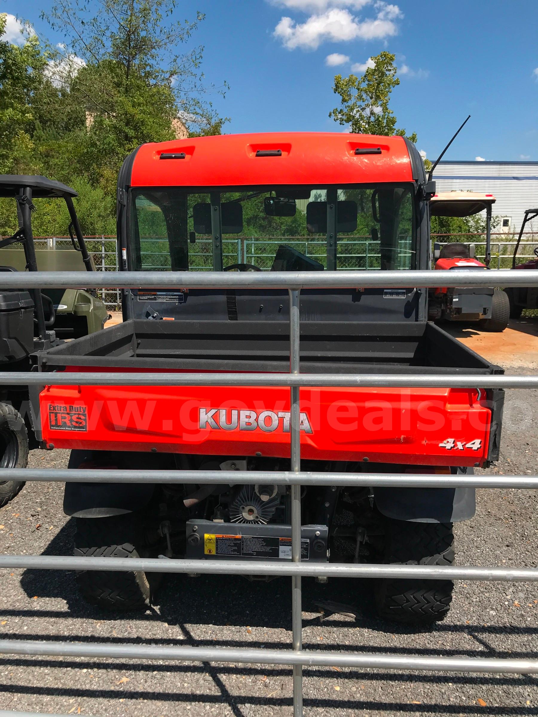 KUBOTA RTV-X1100CWL-H UTILITY VEHICLE. KUBOTA X1100CWL Government Surplus Auction - Photo #2