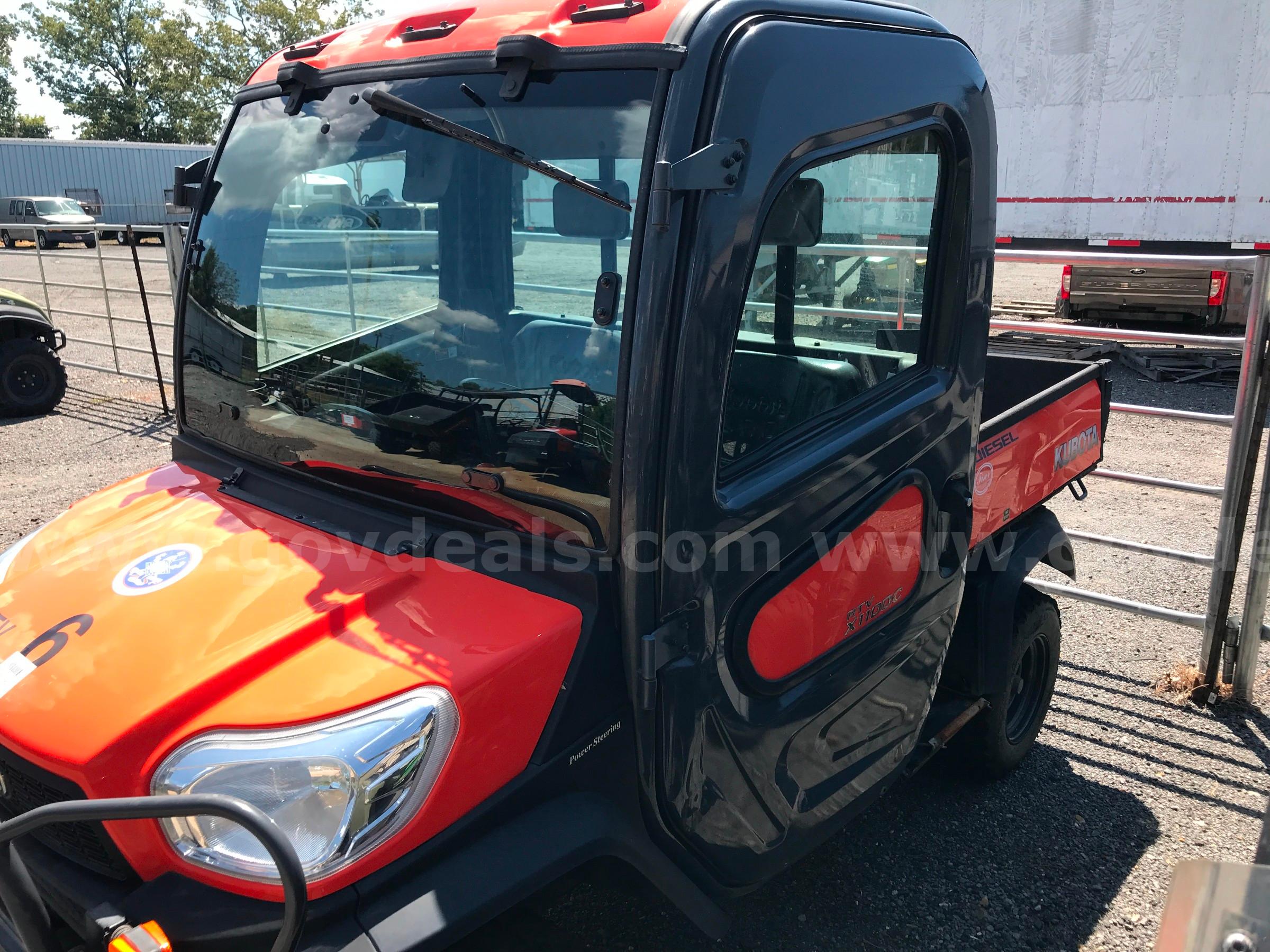 KUBOTA RTV-X1100CWL-H UTILITY VEHICLE. KUBOTA X1100CWL Government Surplus Auction - Photo #5