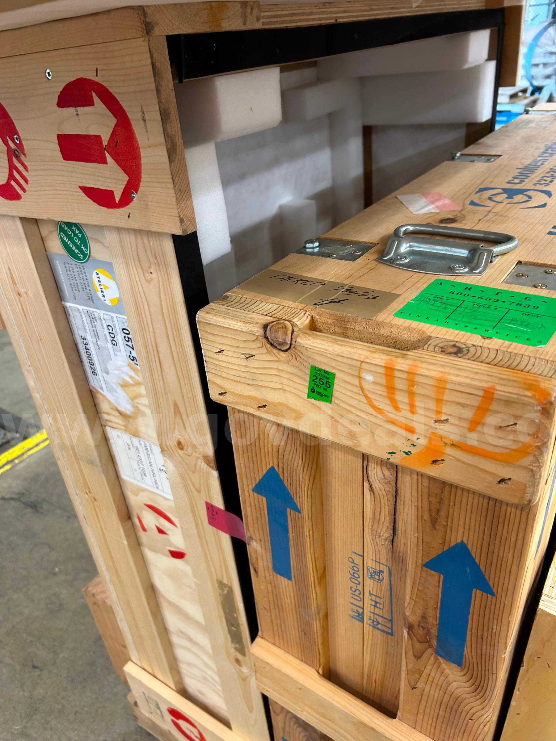 Lot of Three (3) Heavy Duty Wood Shipping/Storage Creates   Government Surplus Auction - Photo #3