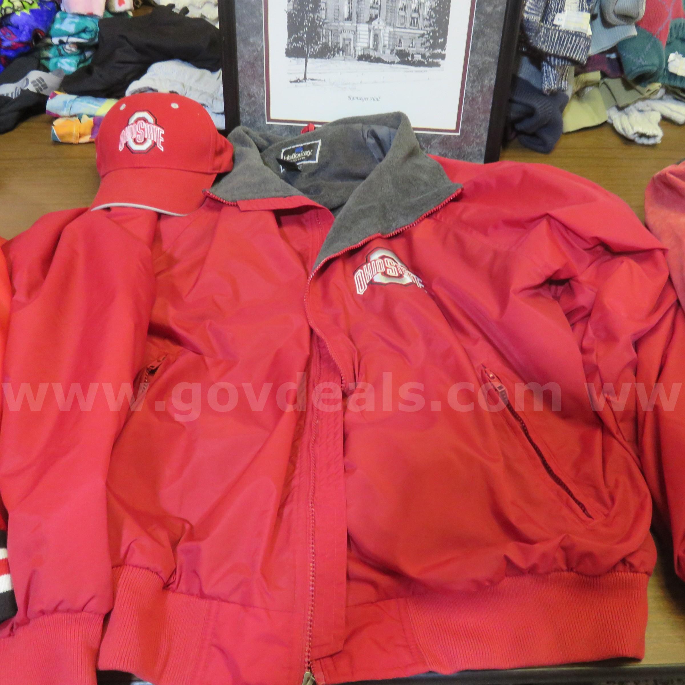 Ohio State Jackets - Lot of 3. Ohio State hat and picture   Government Surplus Auction - Photo #4