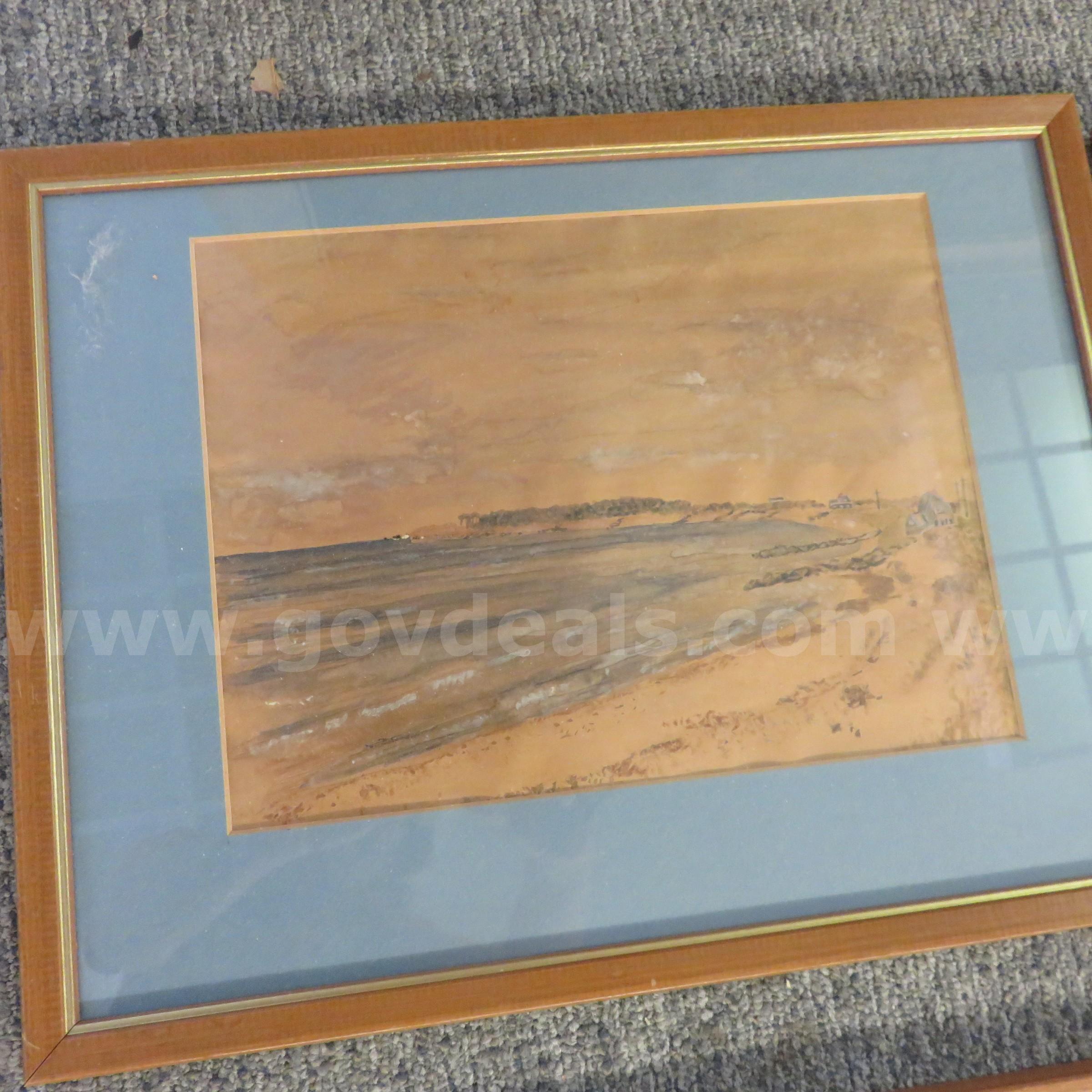 Vintage Framed Art - Lot of 21 pc.   Government Surplus Auction - Photo #3