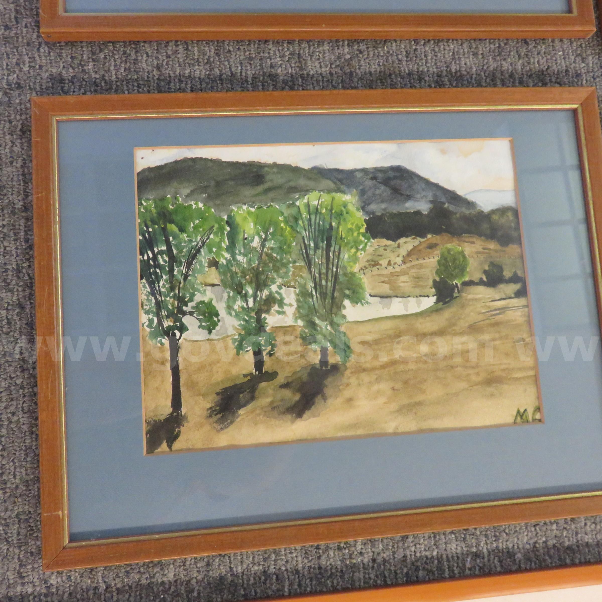 Vintage Framed Art - Lot of 21 pc.   Government Surplus Auction - Photo #5