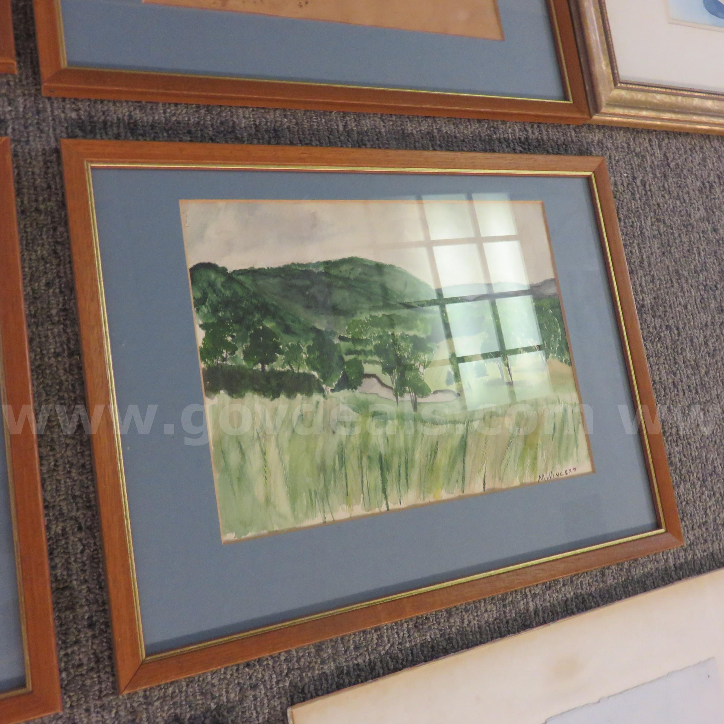 Vintage Framed Art - Lot of 21 pc.   Government Surplus Auction - Photo #6