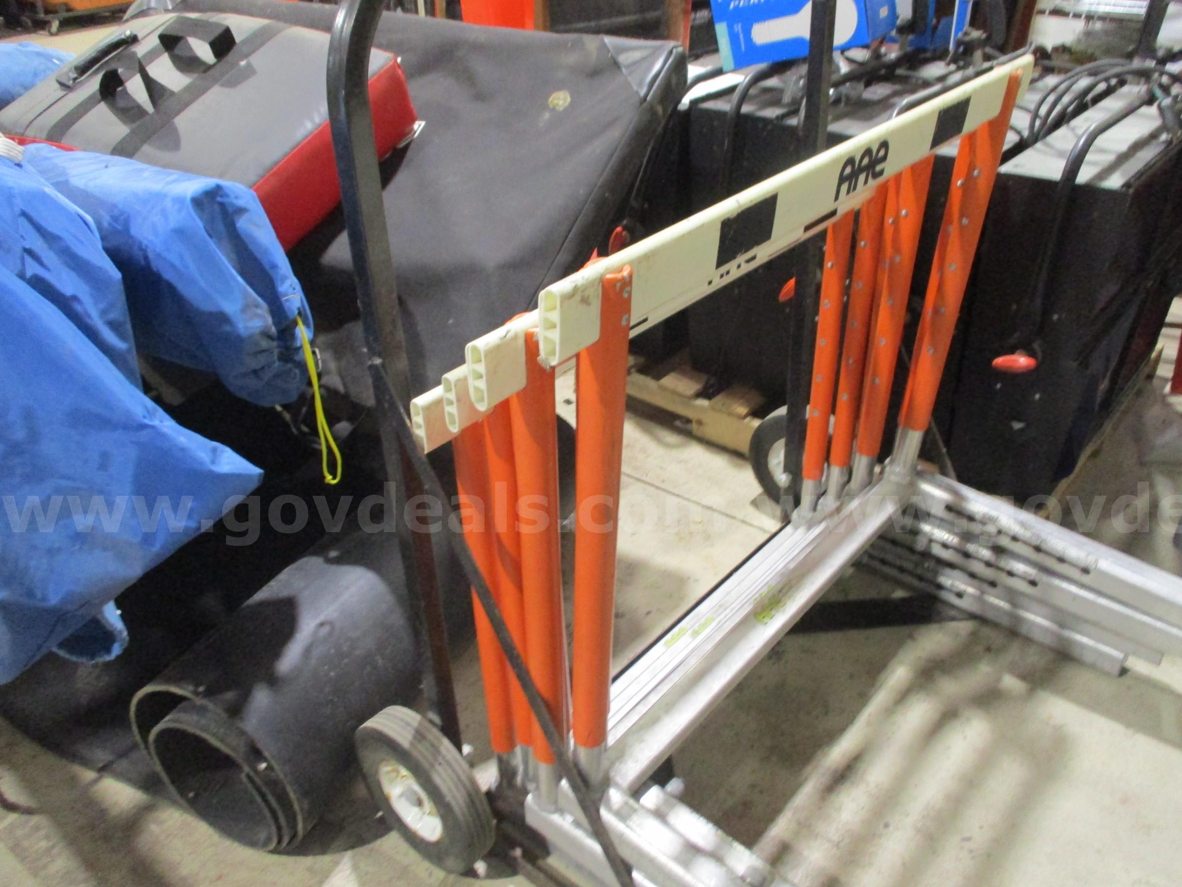 Track & Field Hurdles with Storage/Transport Cart (Approx. 5 Hurdles)   Government Surplus Auction - Photo #3