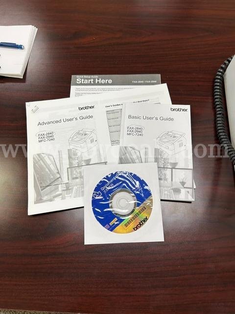 Brother Fax Machine Brother Fax-2840; 8X5E0300101 Government Surplus Auction - Photo #2