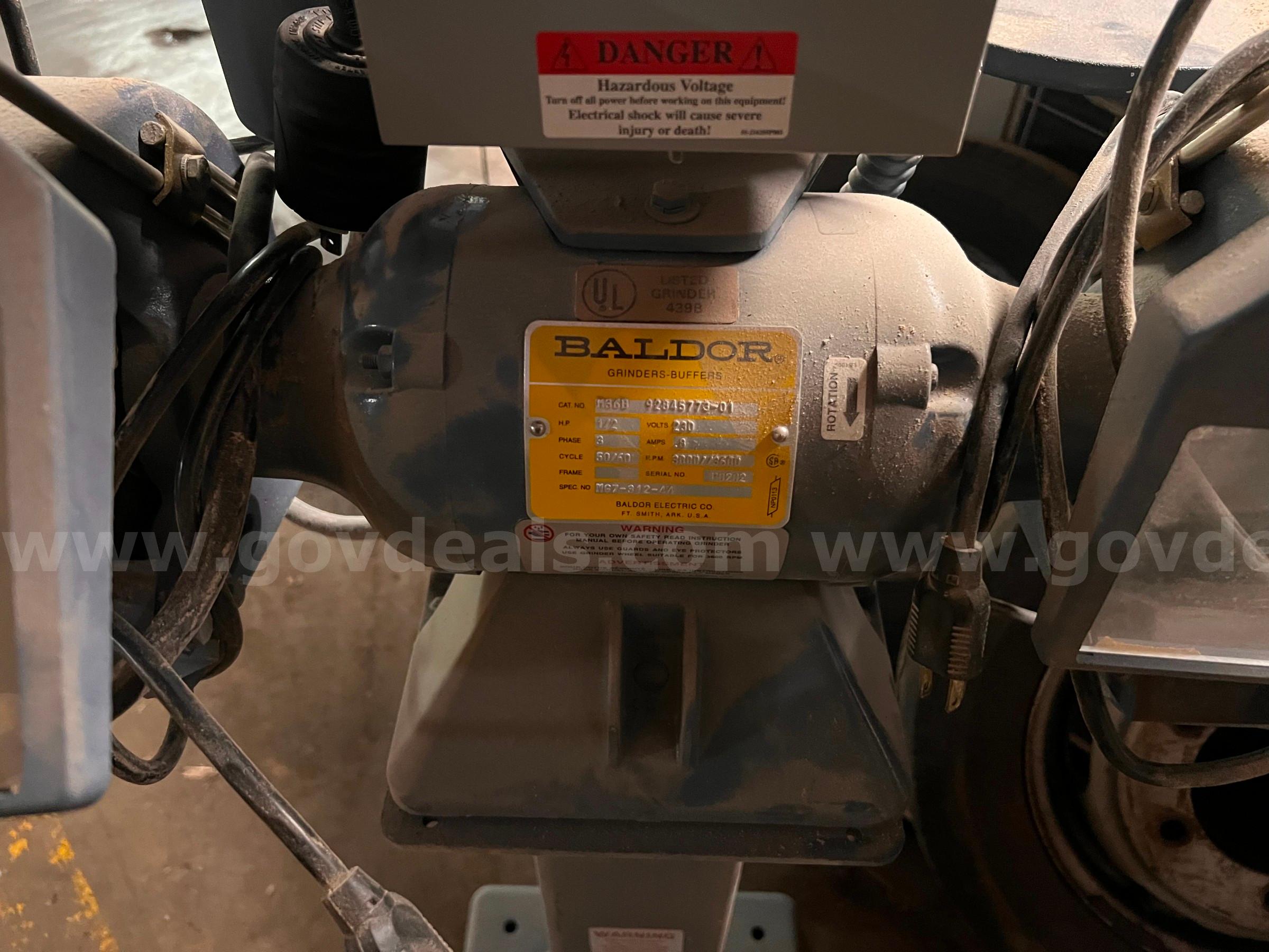 Baldor grinder with stand   Government Surplus Auction - Primary Photo