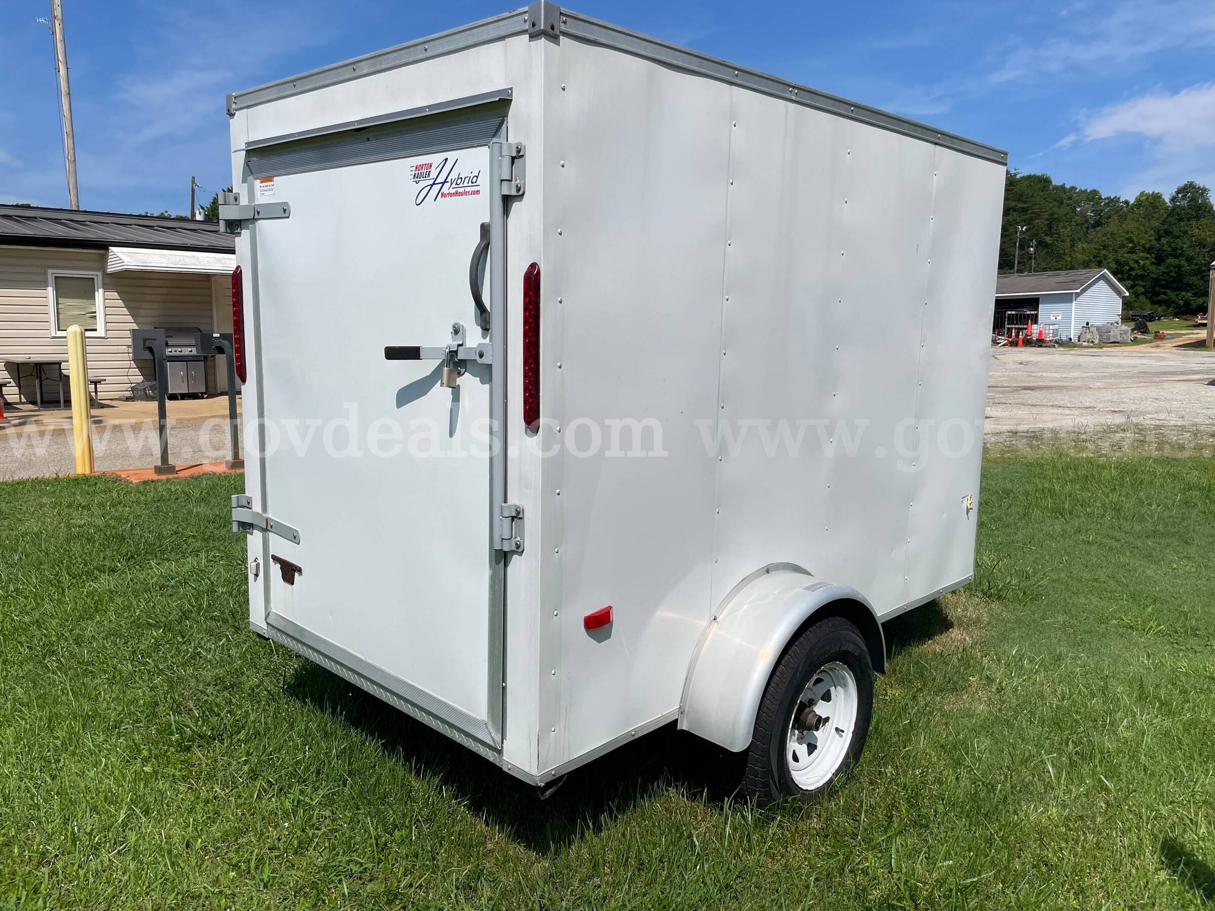 2008 Horton Vans 5'x8' Enclosed Trailer Horton Vans Inc HY58SA Government Surplus Auction - Photo #3