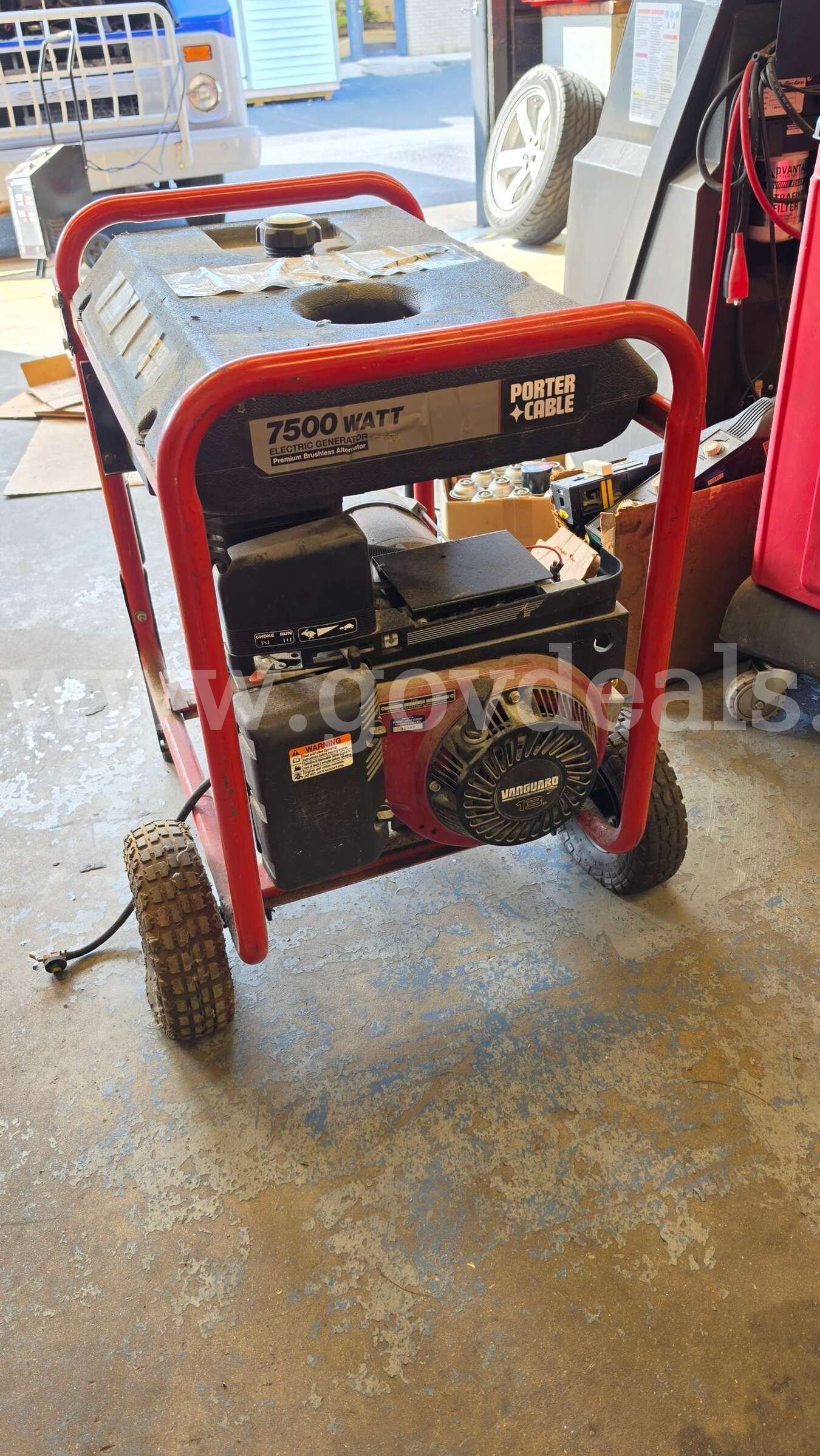 7500 Watt Electric Generator Porter Cable 7500 Government Surplus Auction - Photo #2
