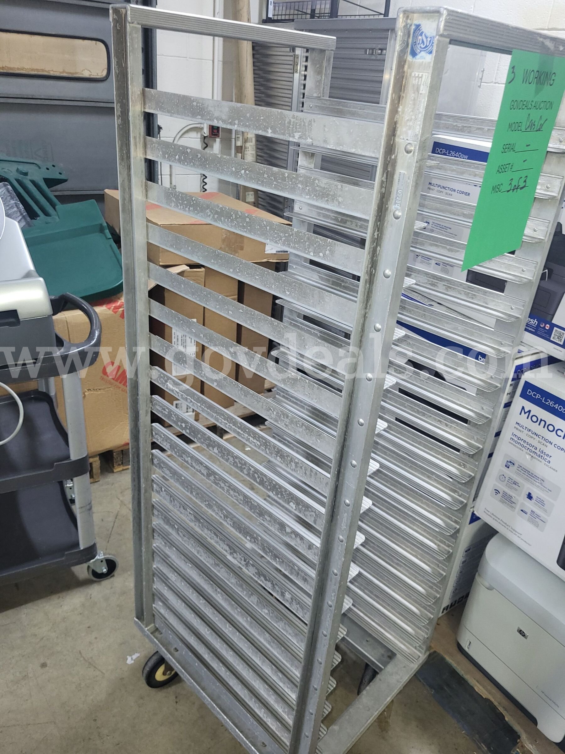 Sheet Pan Cart Cres-Cor  Government Surplus Auction - Photo #2