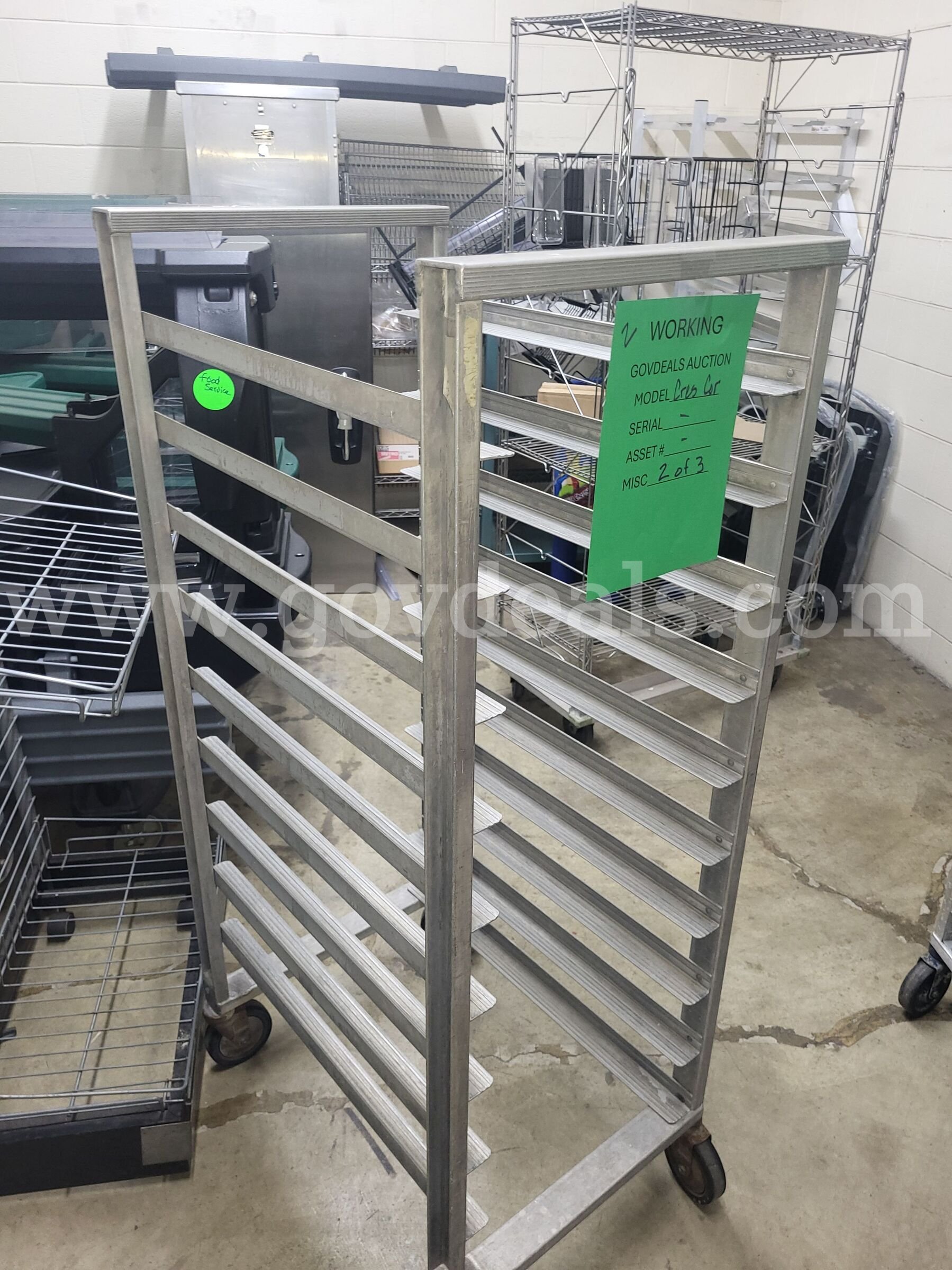 Sheet Pan Cart Cres-Cor  Government Surplus Auction - Primary Photo