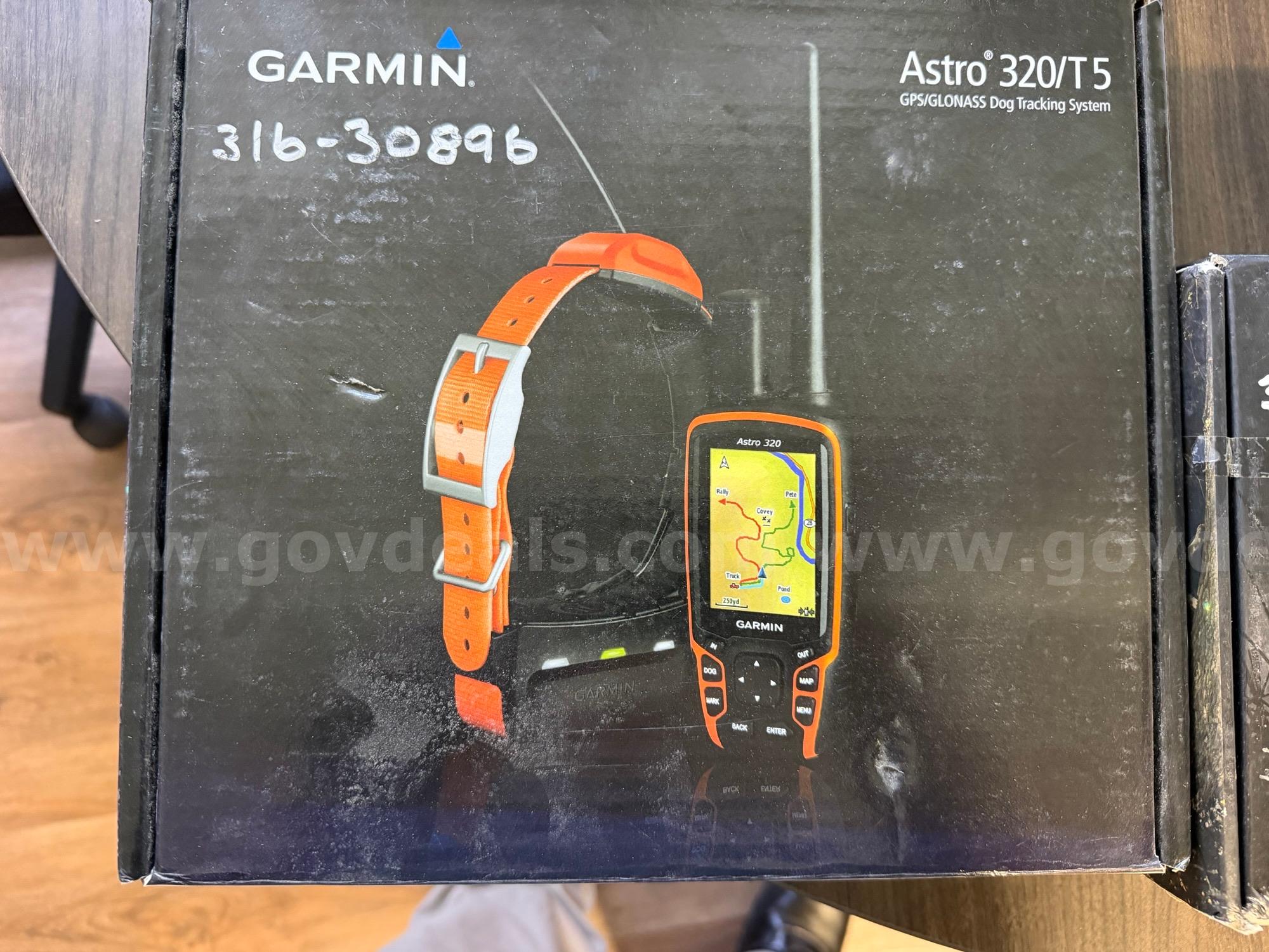 Lot of six (6) Garmin Astro 320/T5 dog tracking collars and handheld units Garmin 320 Government Surplus Auction - Photo #3