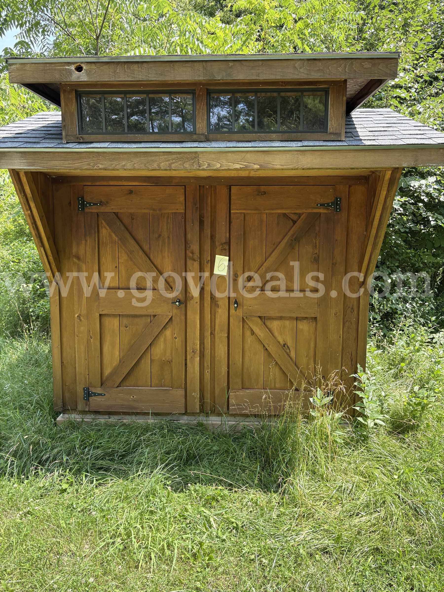 Change House Shed with Double Doors and Divider - 9.25 ft. x 6.4 ft. x 8.3 ft.   Government Surplus Auction - Primary Photo