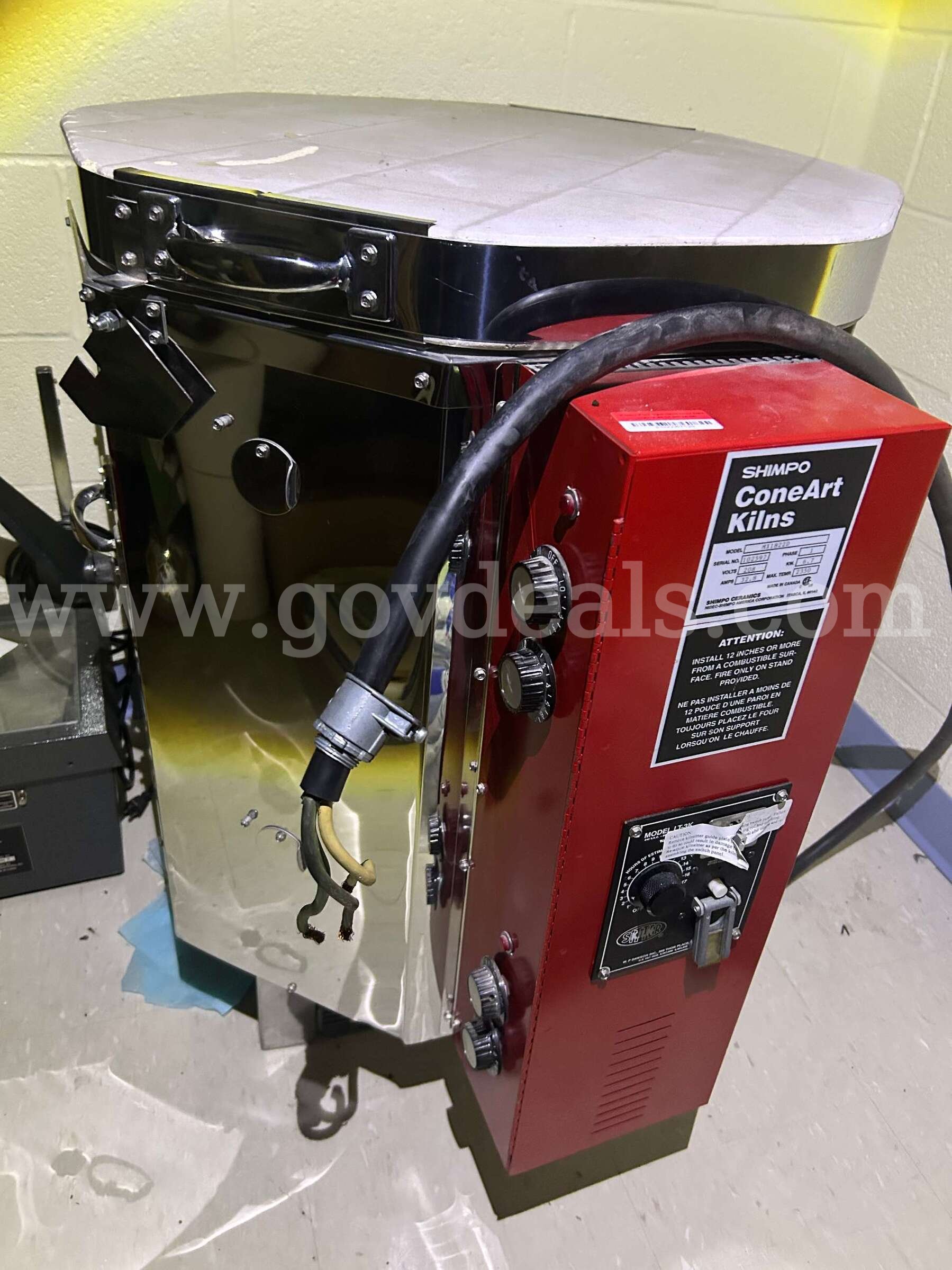 Shimpo Cone Art Kilns : Kiln Sitter  LT-3K /# MX1822D Government Surplus Auction - Photo #2