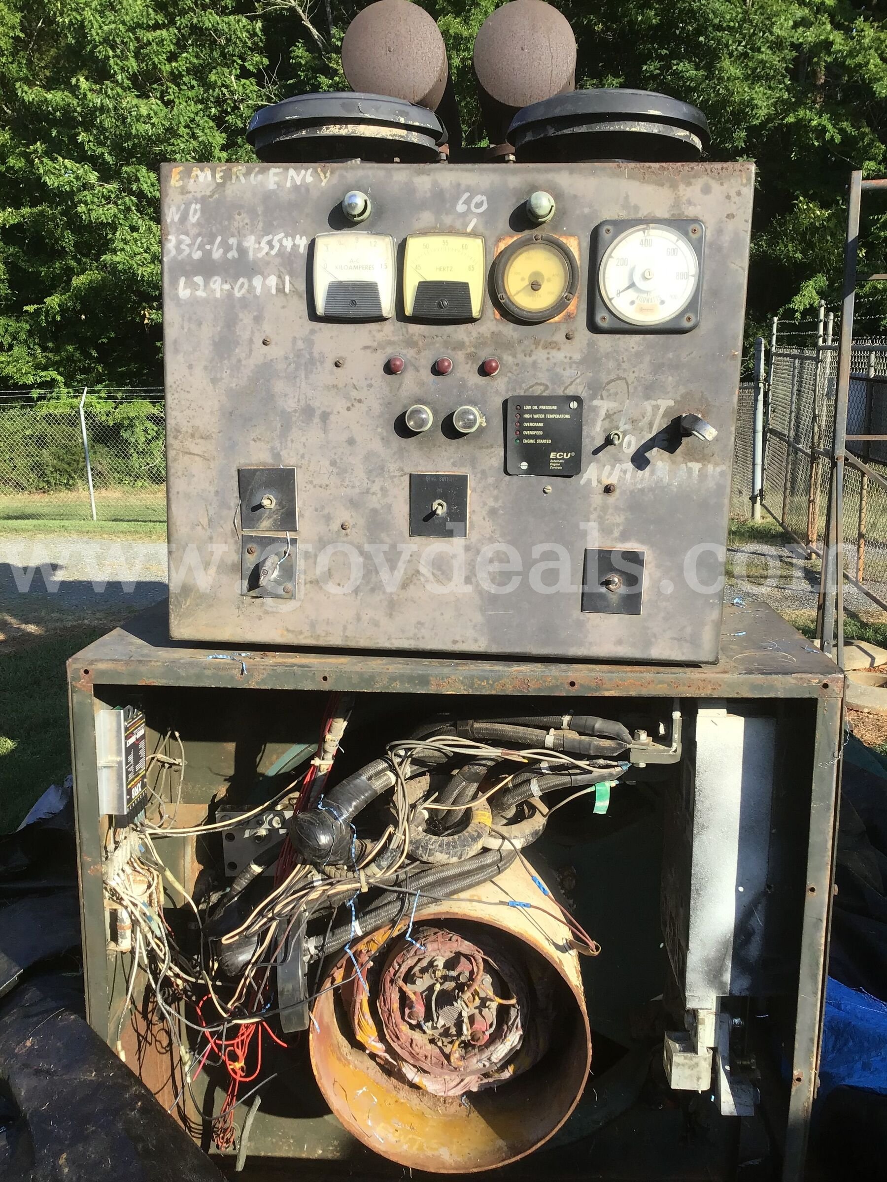 Cummings Generator Cummings 480/277 Government Surplus Auction - Photo #3