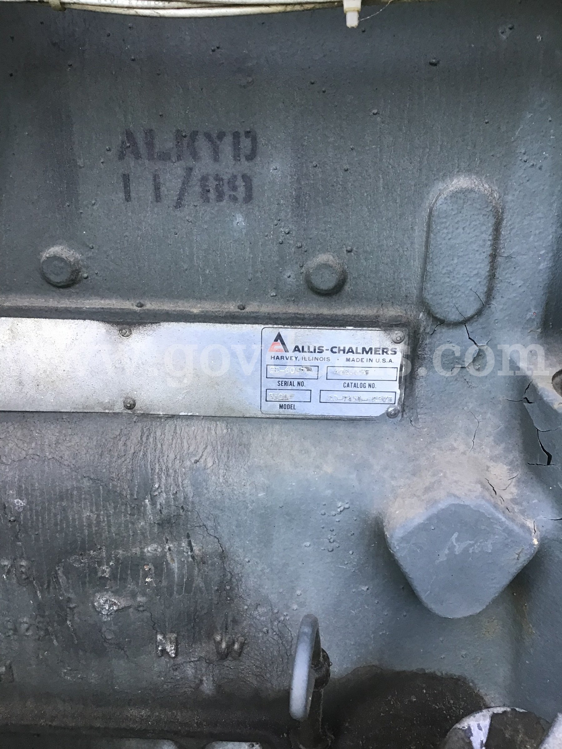 Military Generator with Allis-Chalmers Engine  MEP 006A Government Surplus Auction - Photo #4