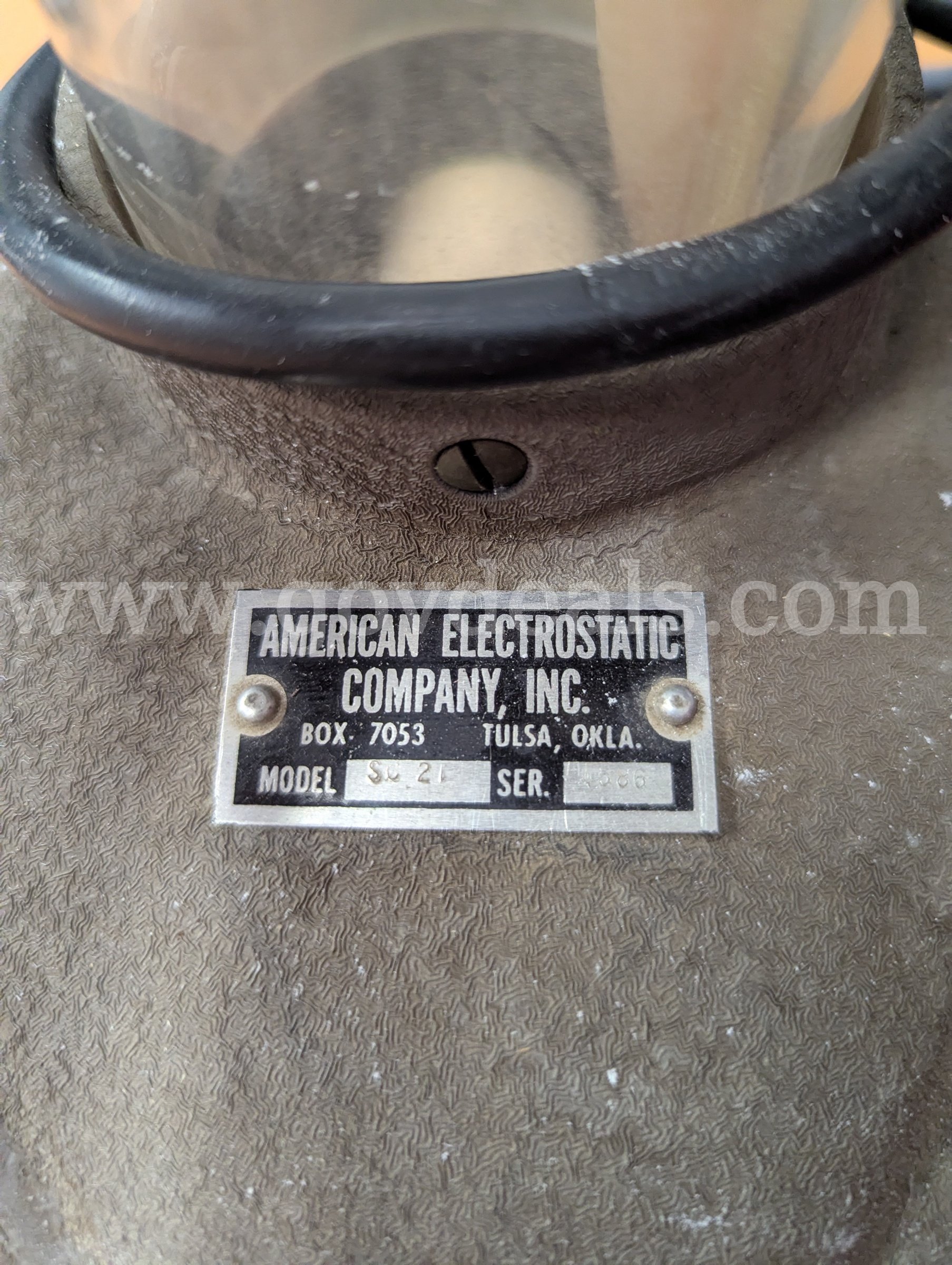 Van der Graaf Generator American Electrostatics Company Model SC 21 Government Surplus Auction - Photo #2